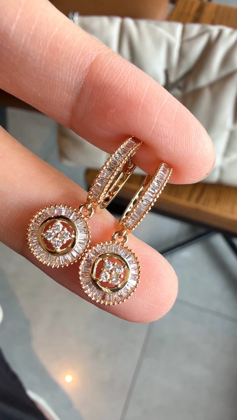 BELICIA Diamond Dangling Earrings