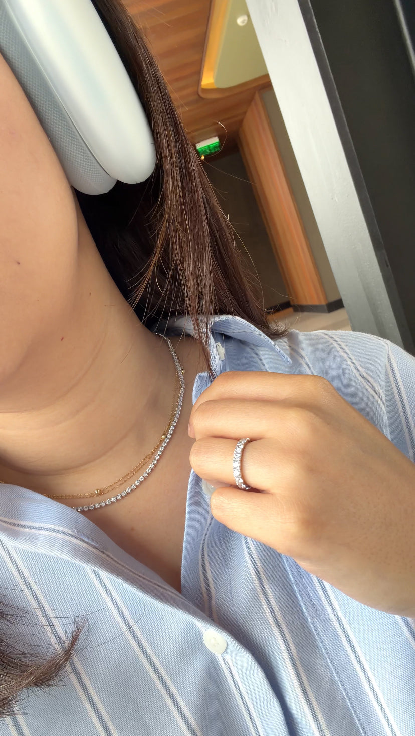 TANYA LGD Tennis Necklace (WG)