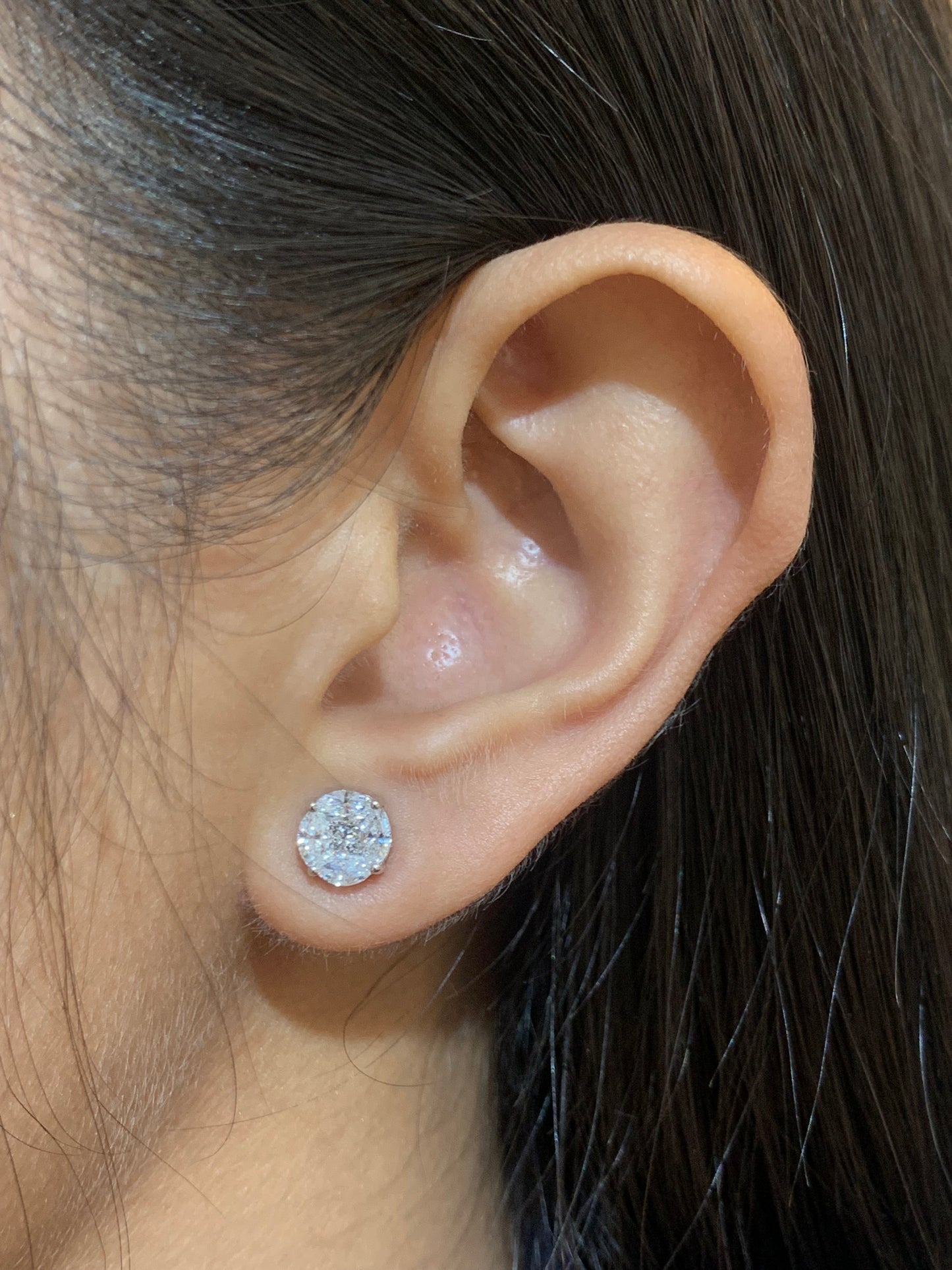 LALAINE 1CT LGD Illusion Earrings