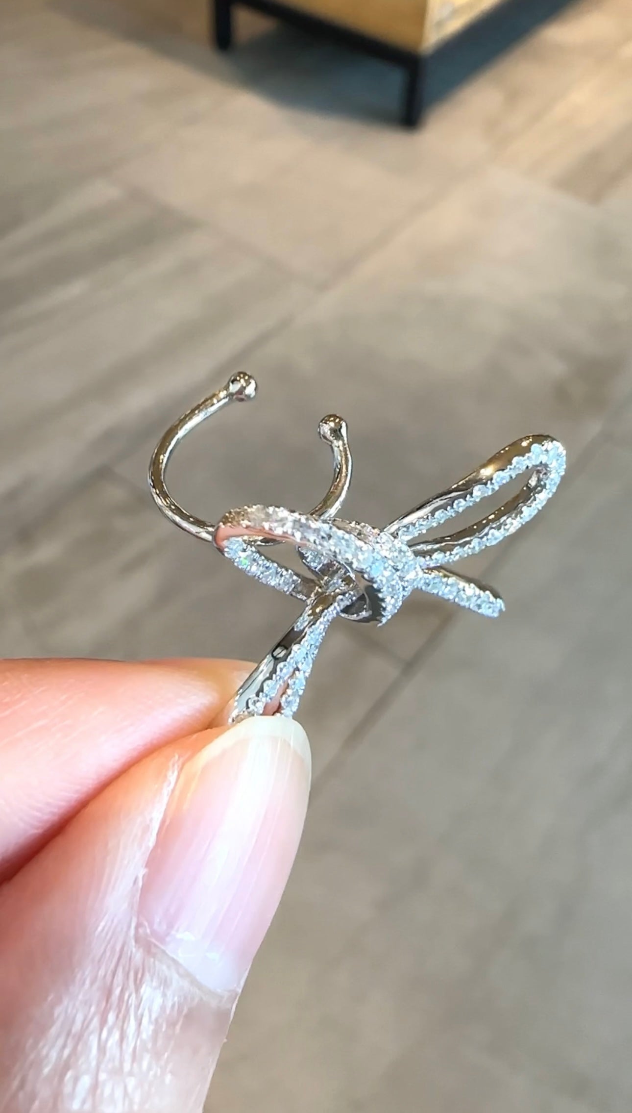 BRIELLE Bow Accent Earrings