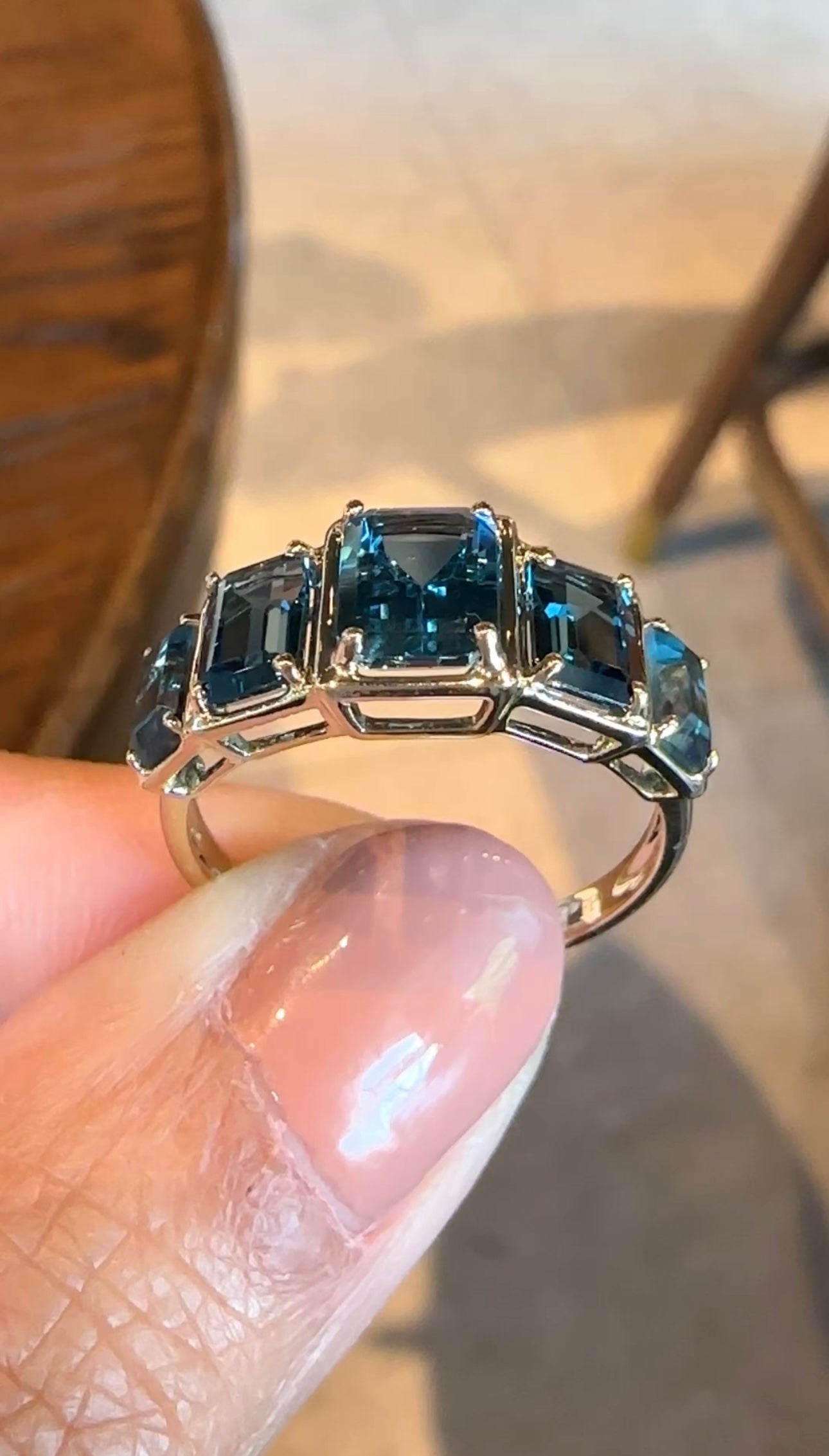 ANNALISE Blue Topaz Ring