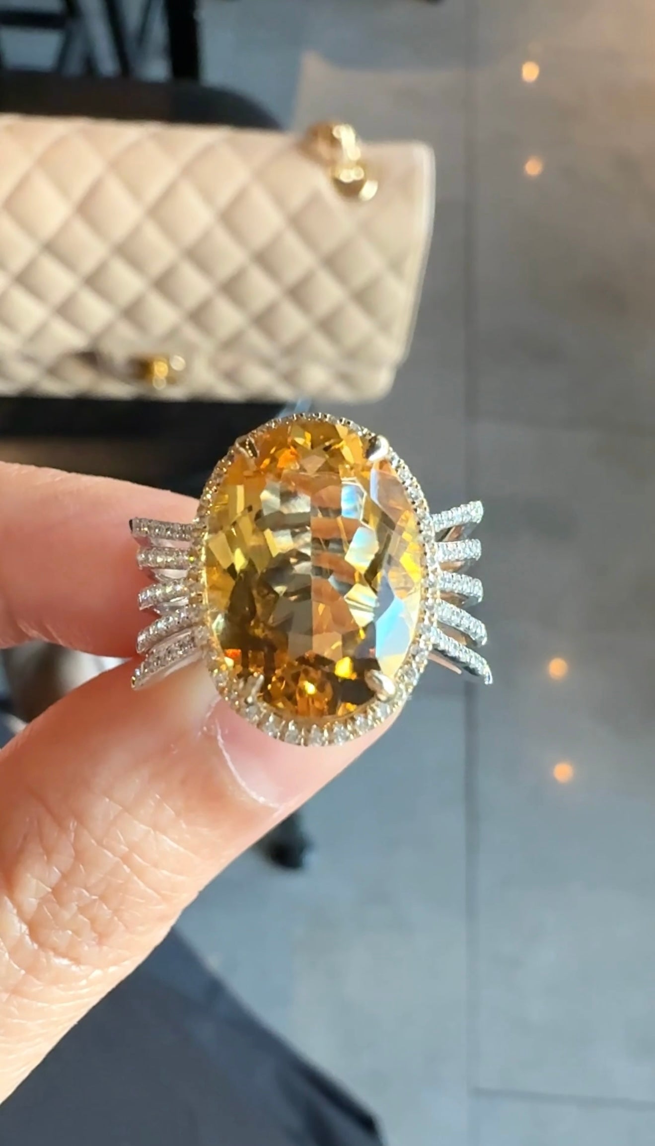 Sol Citrine Cocktail Ring