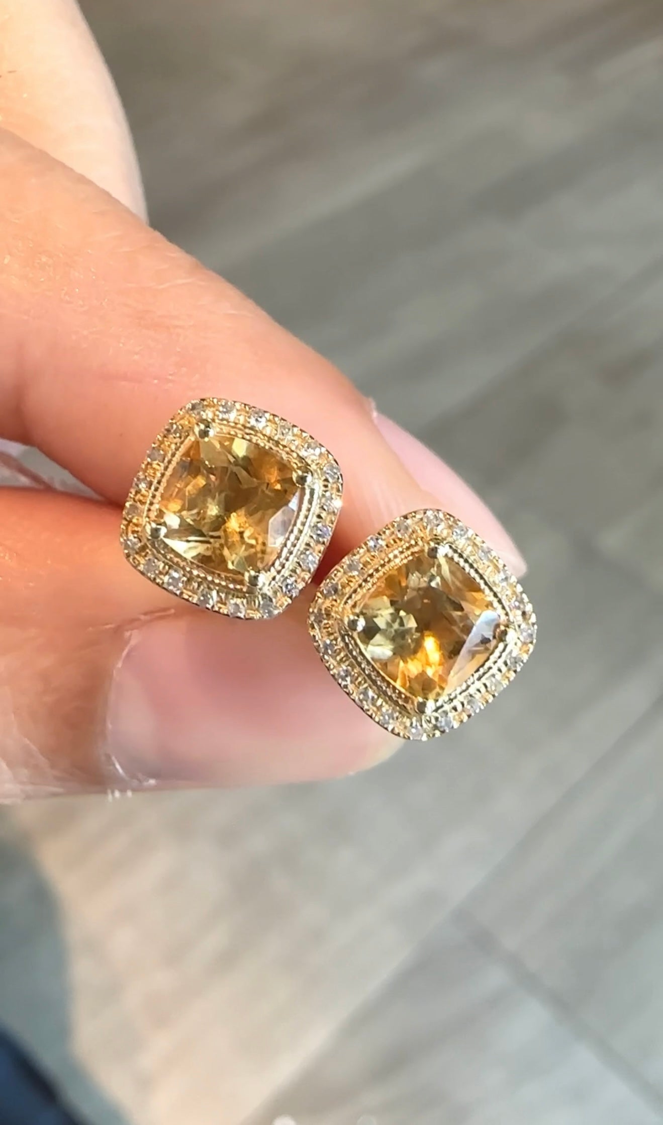 Carol Citrine Earrings