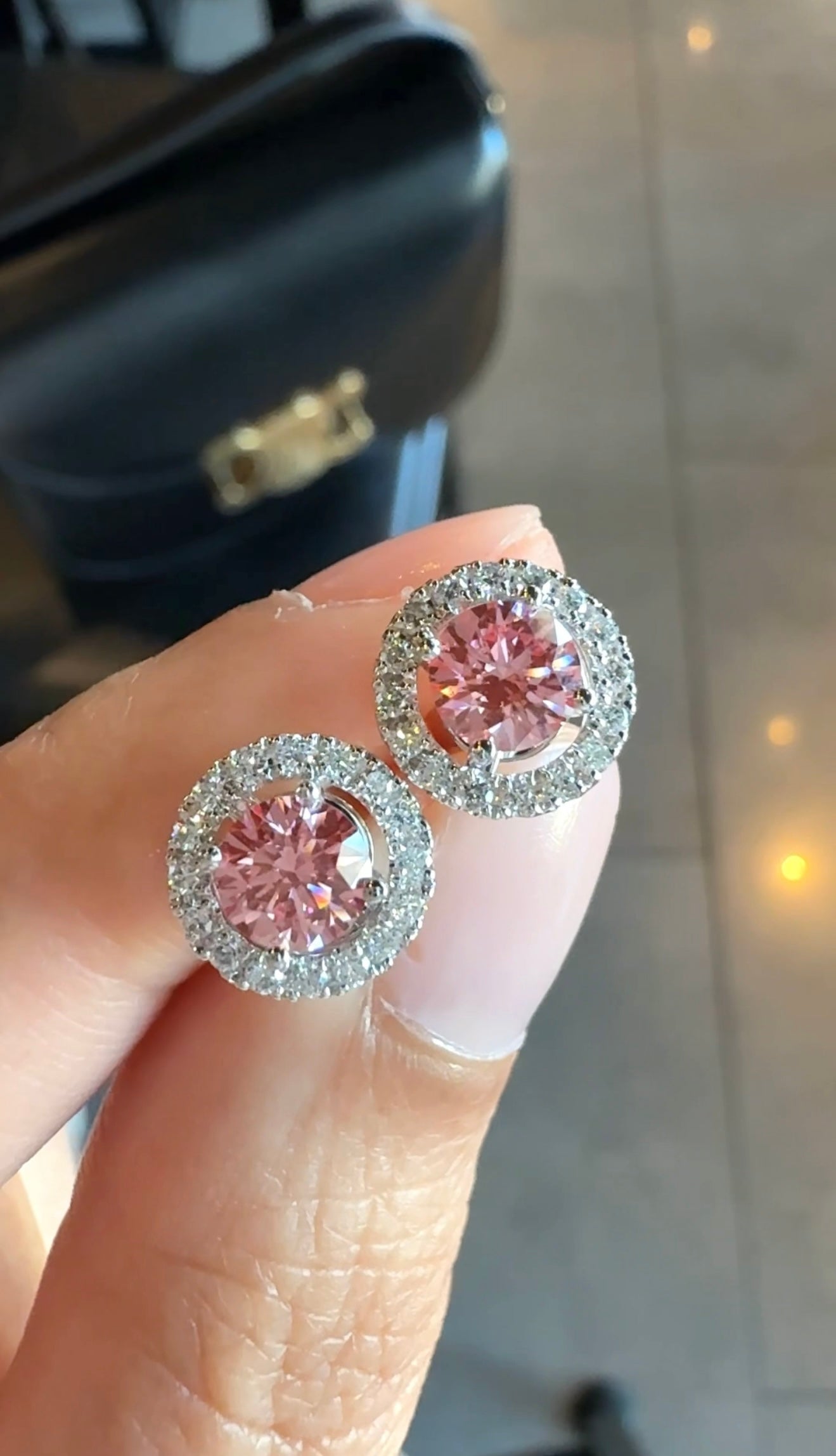 Sasa Pink Diamond Earrings