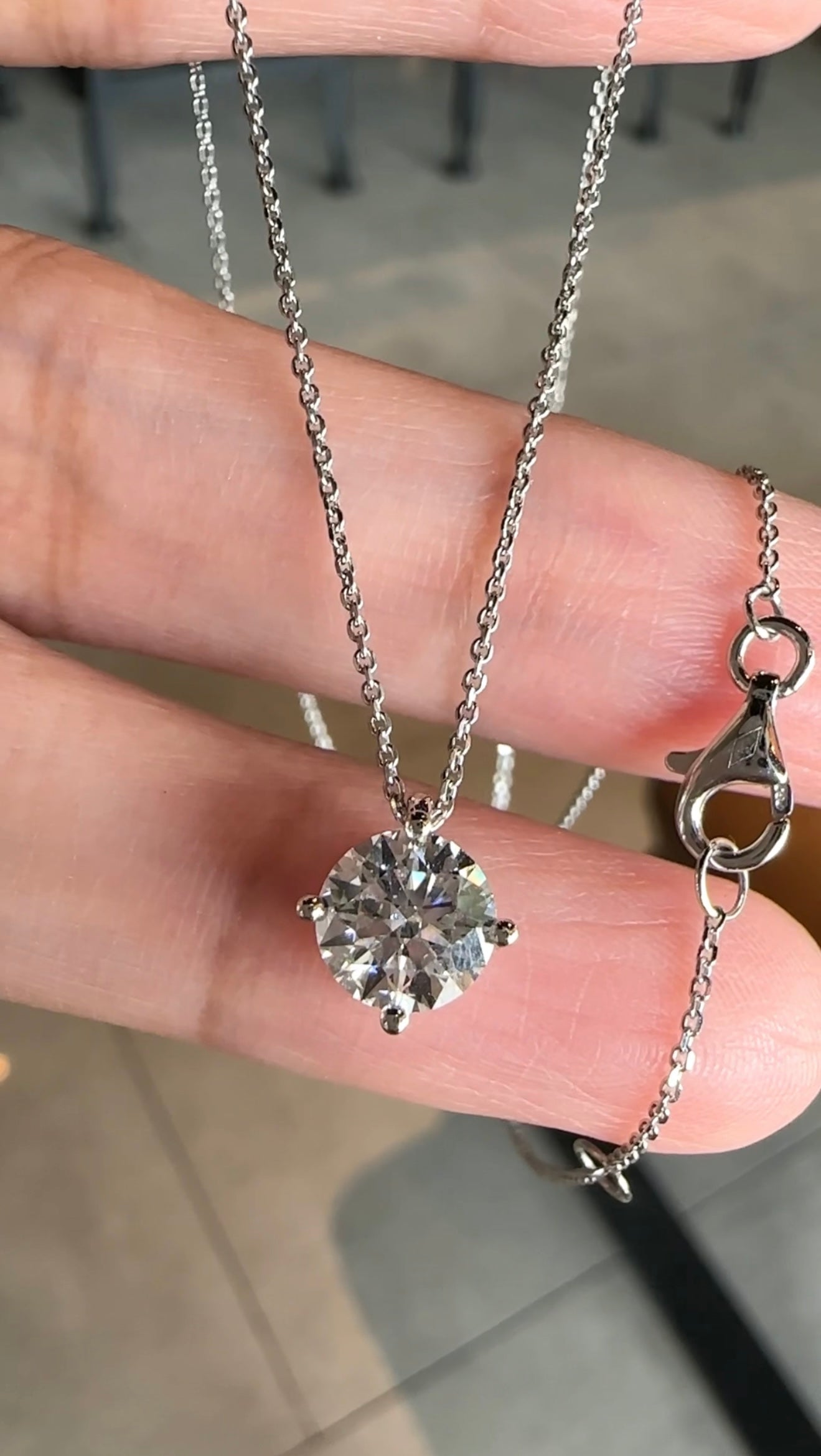Eli Solitaire Necklace