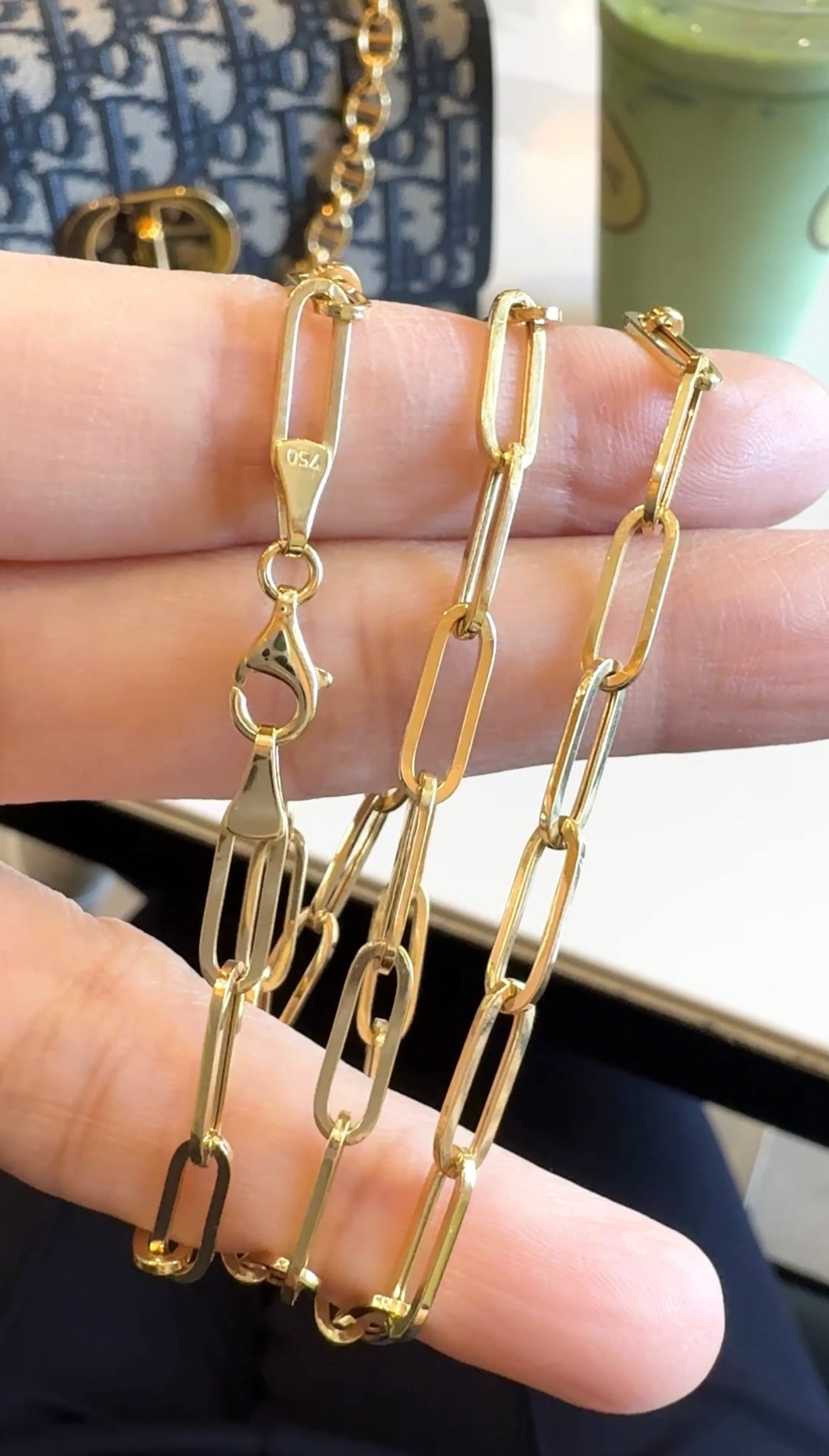 Zuri Paper Clip Necklace