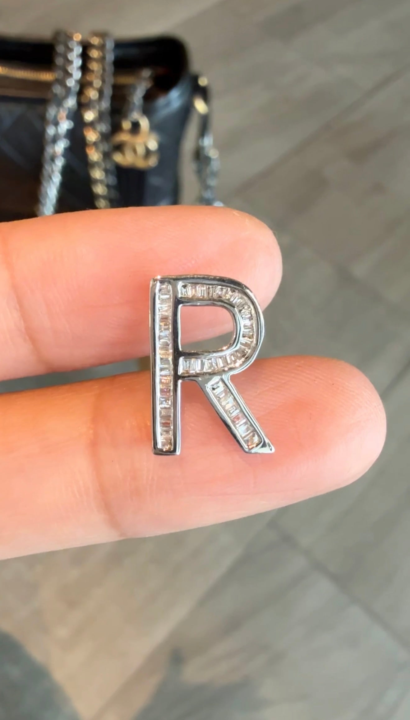 Letty R Diamond Pendant