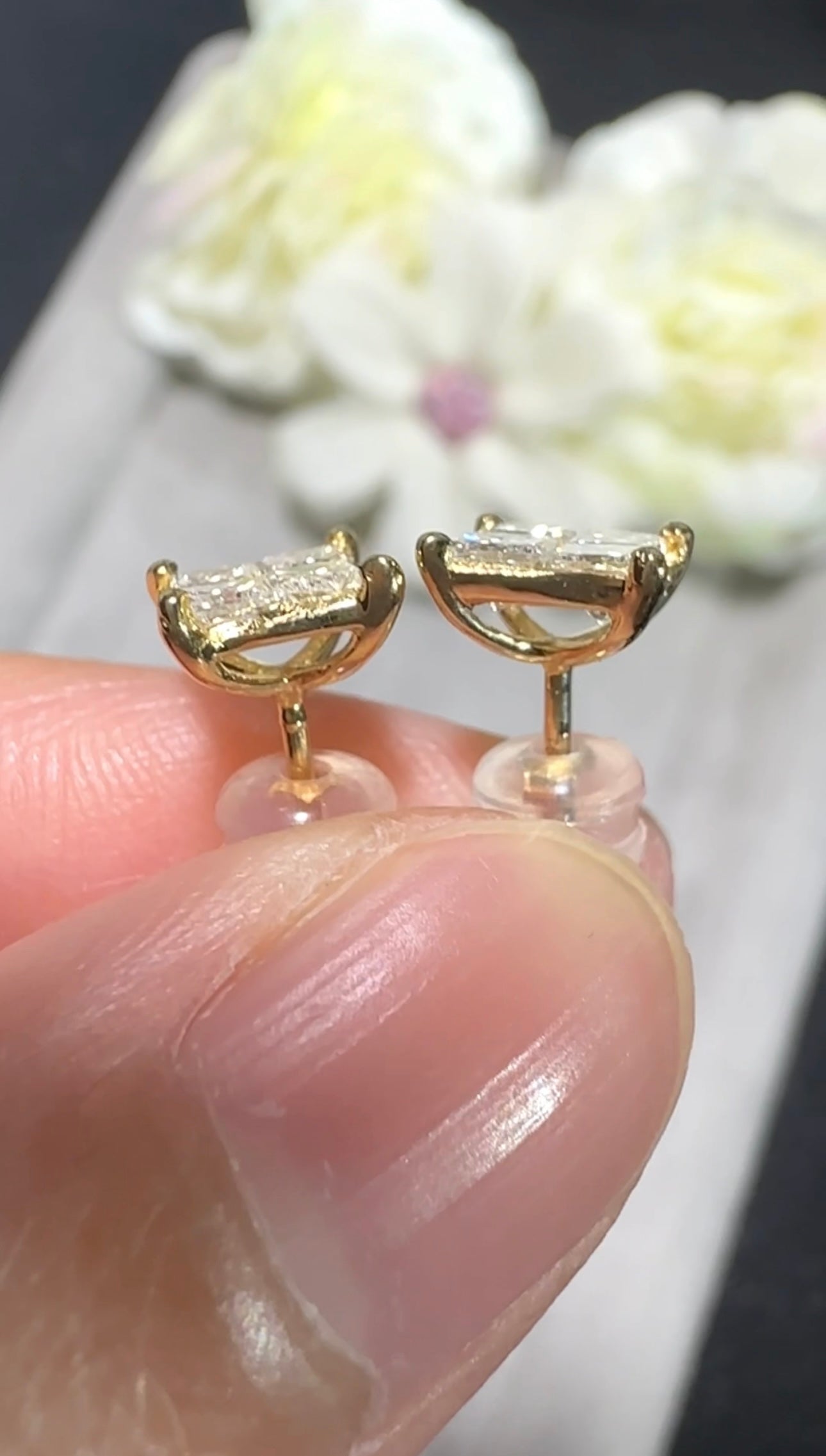 LEIA Princess Cut Earrings