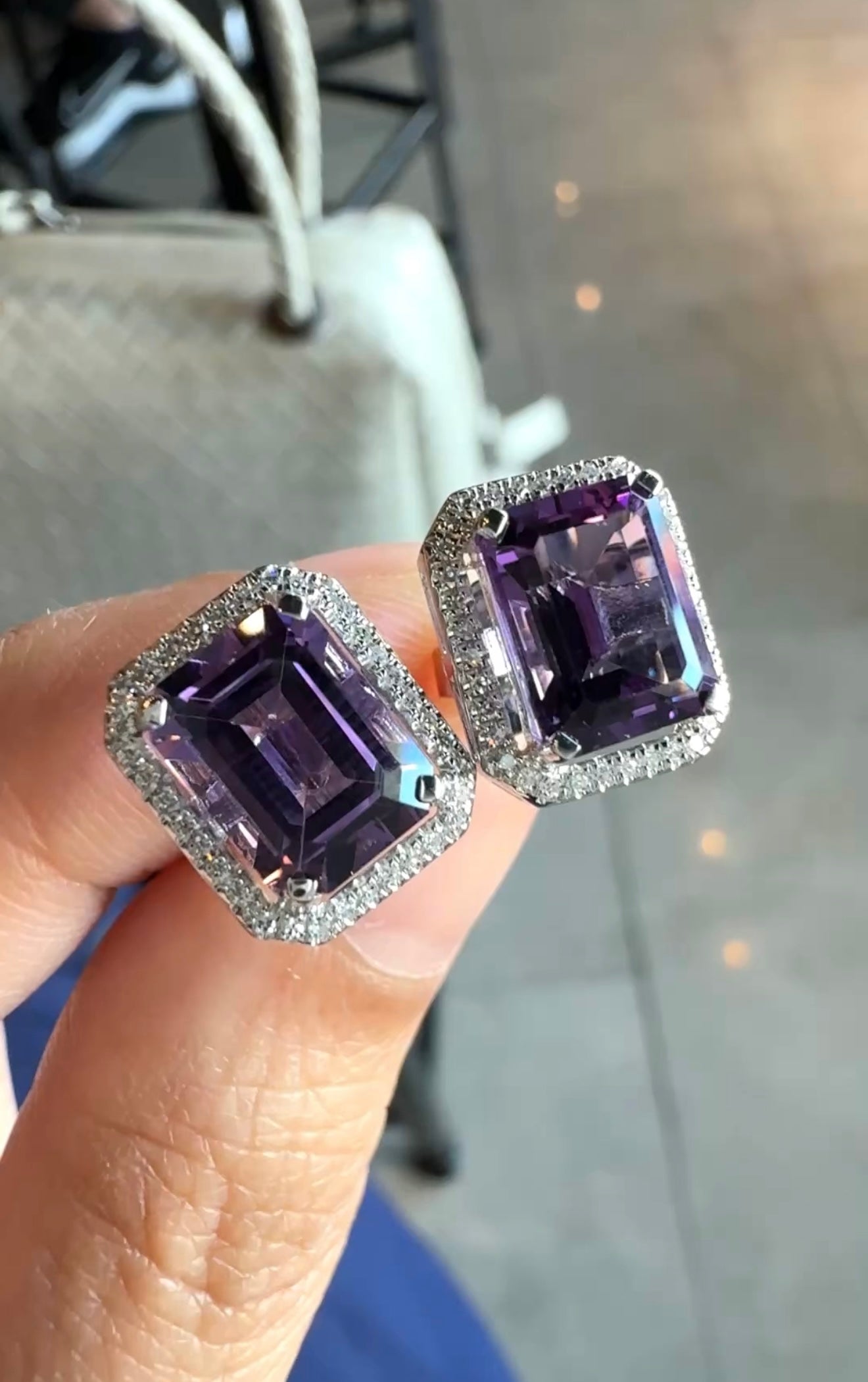 Thea Amethyst Earrings