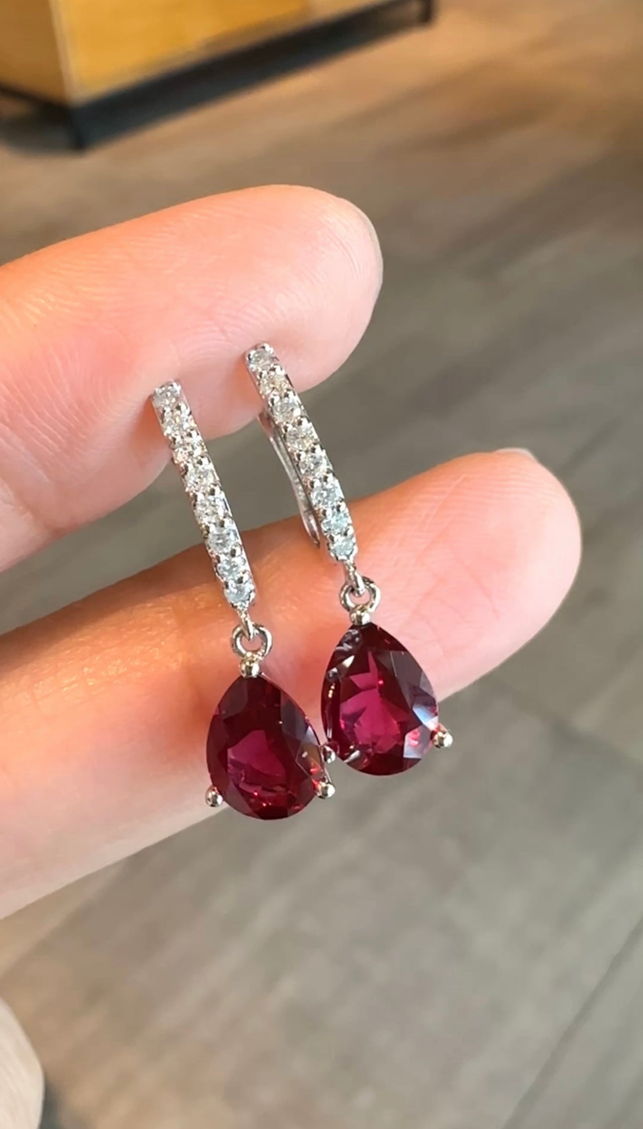 RUBI Nano Ruby Earrings