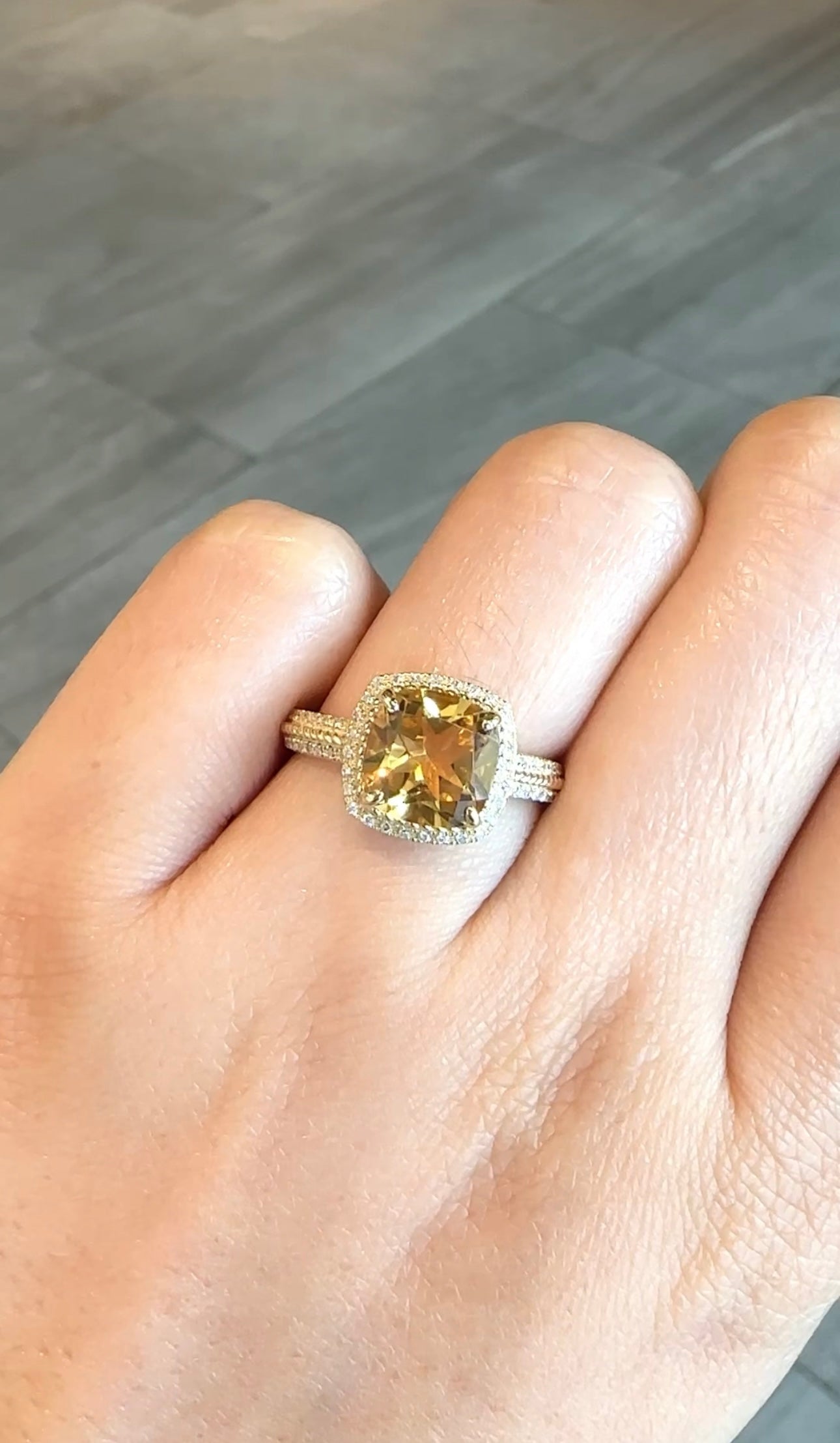 Carol Citrine Ring