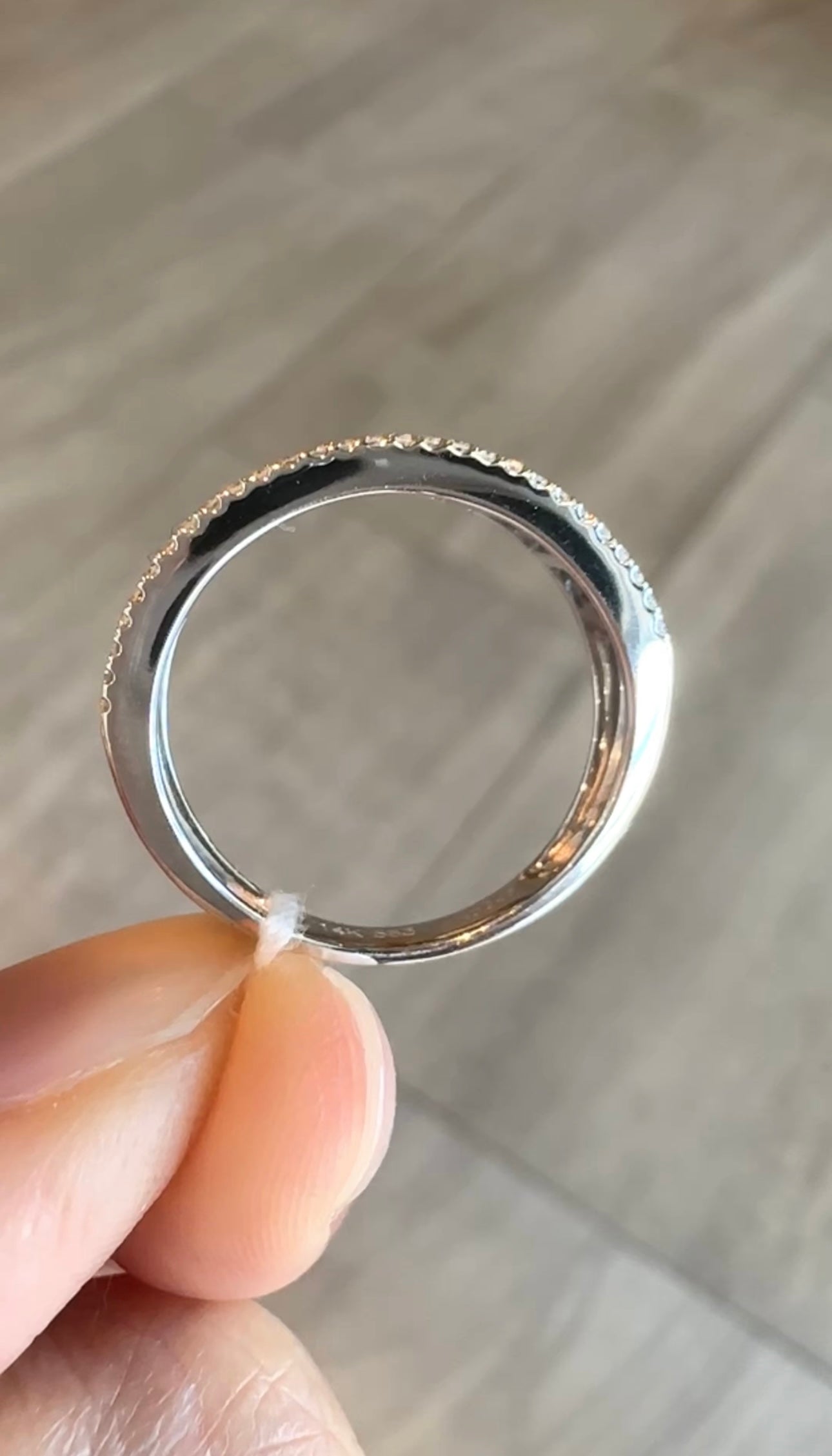 Marina Blue Diamond Ring