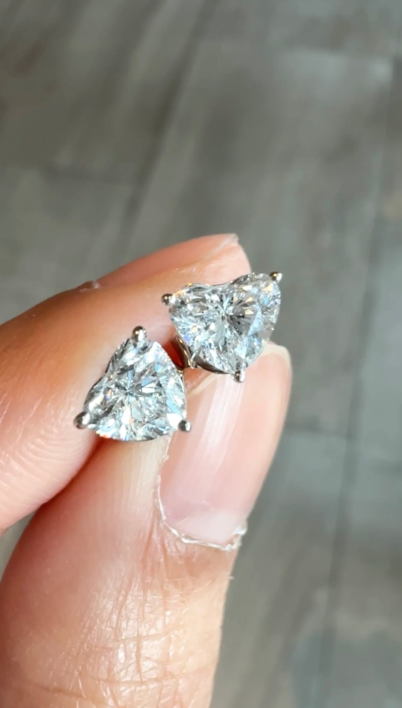 Ashley Diamond Heart Earrings