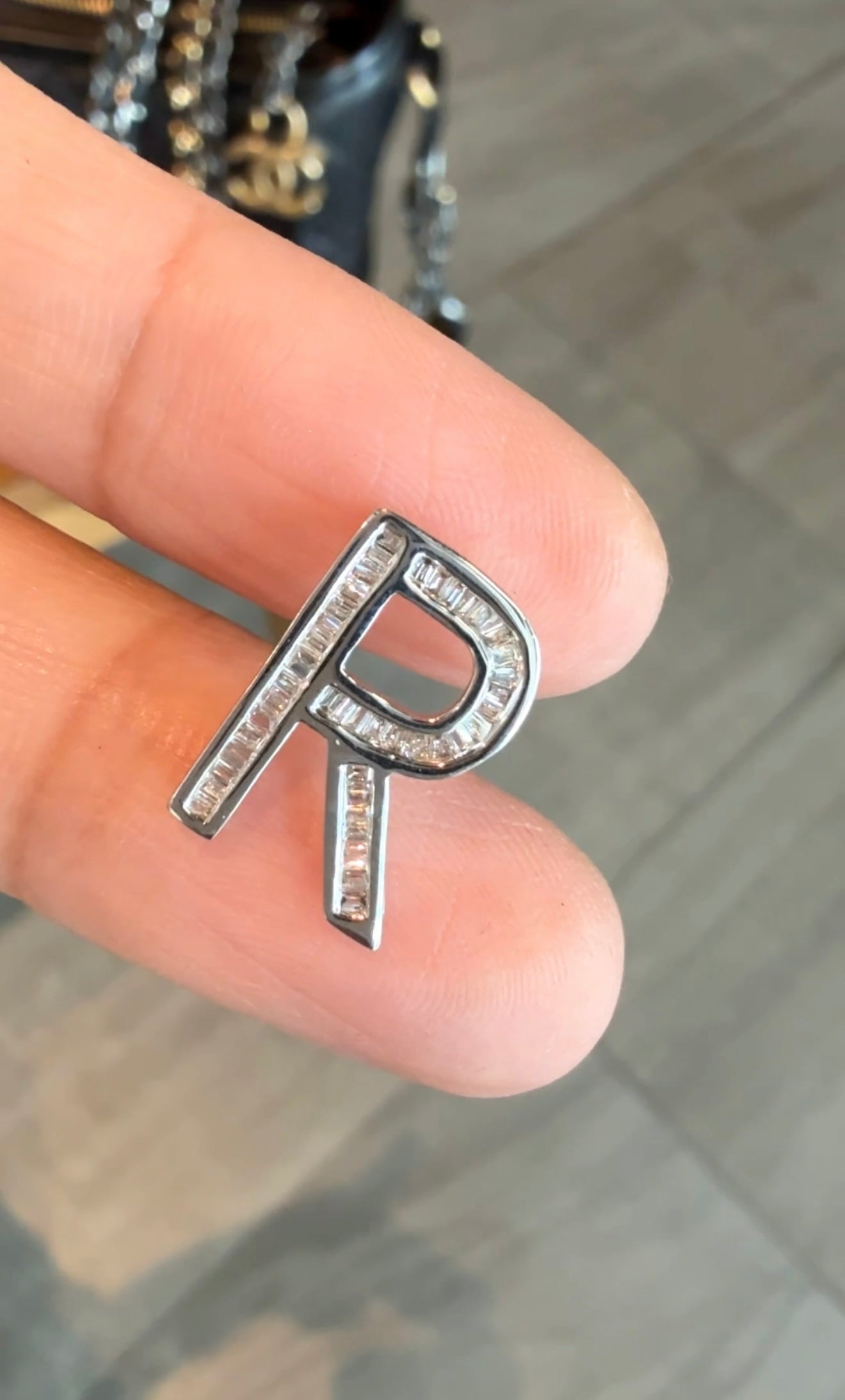 Letty R Diamond Pendant