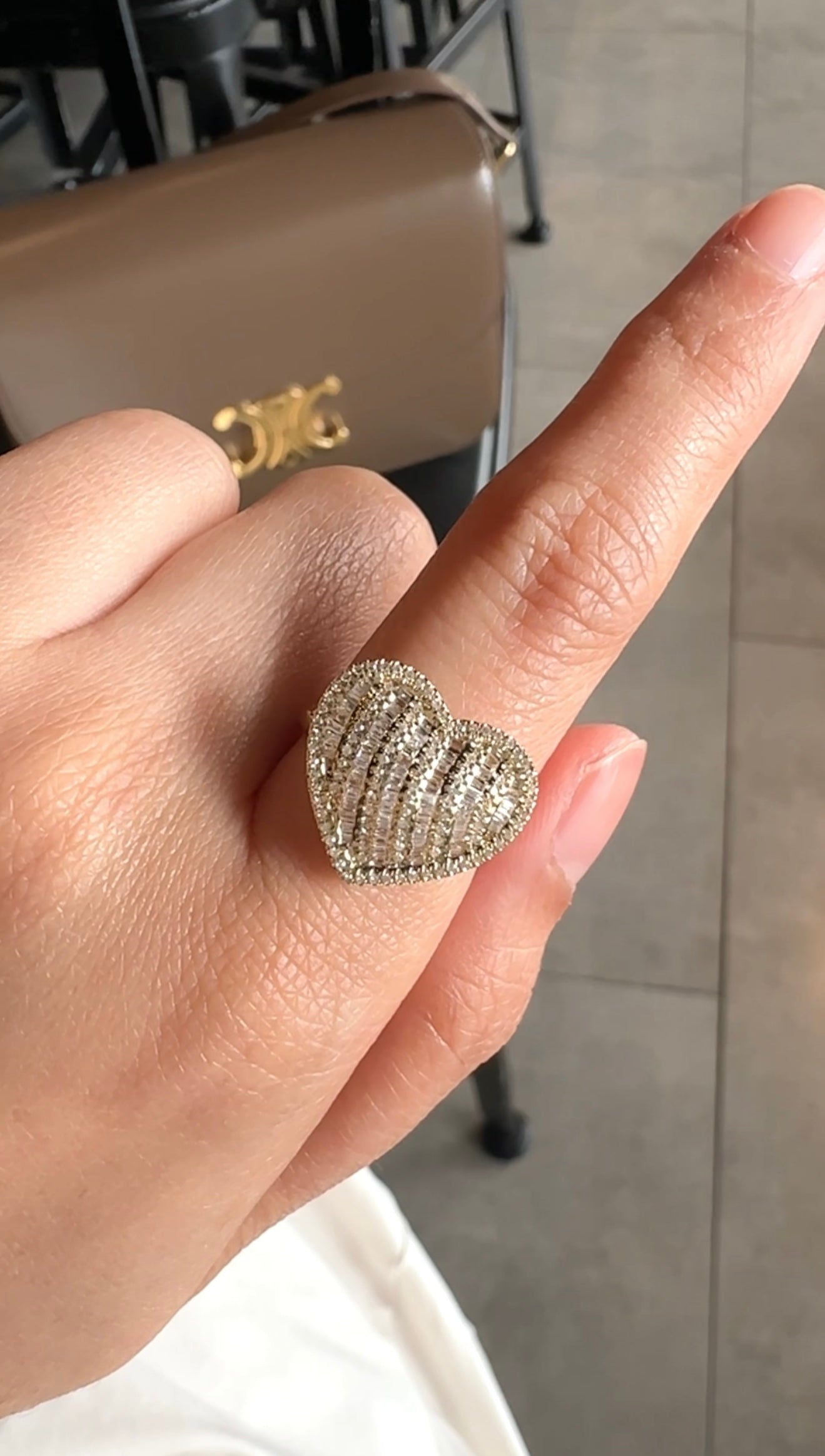 Bela Diamond Heart Ring