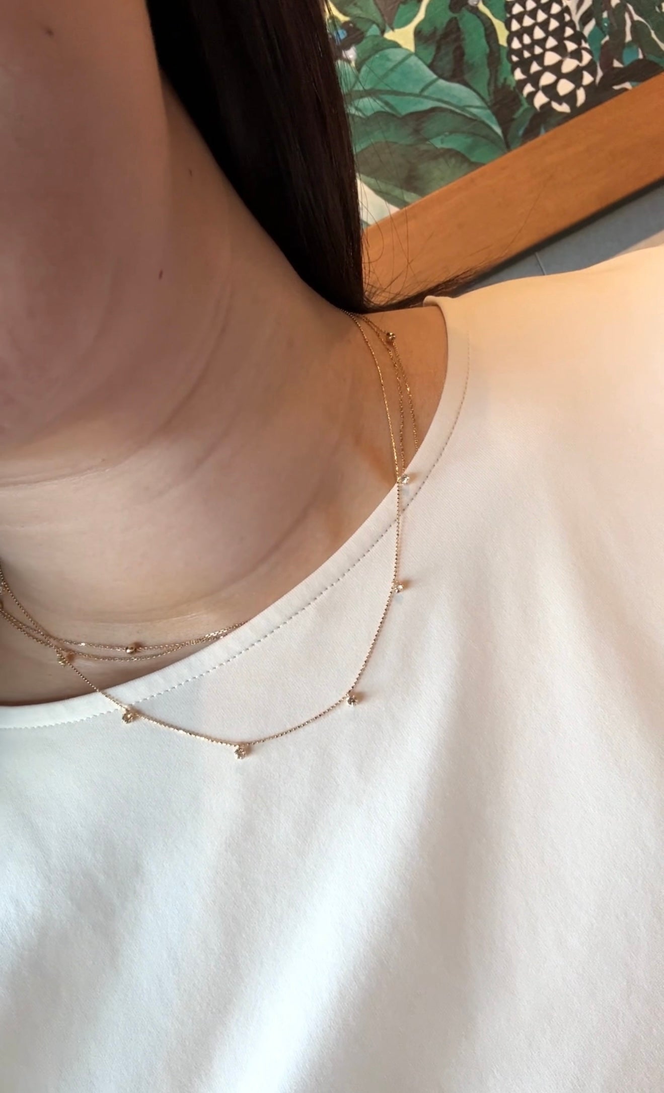 Station Diamond Necklace
