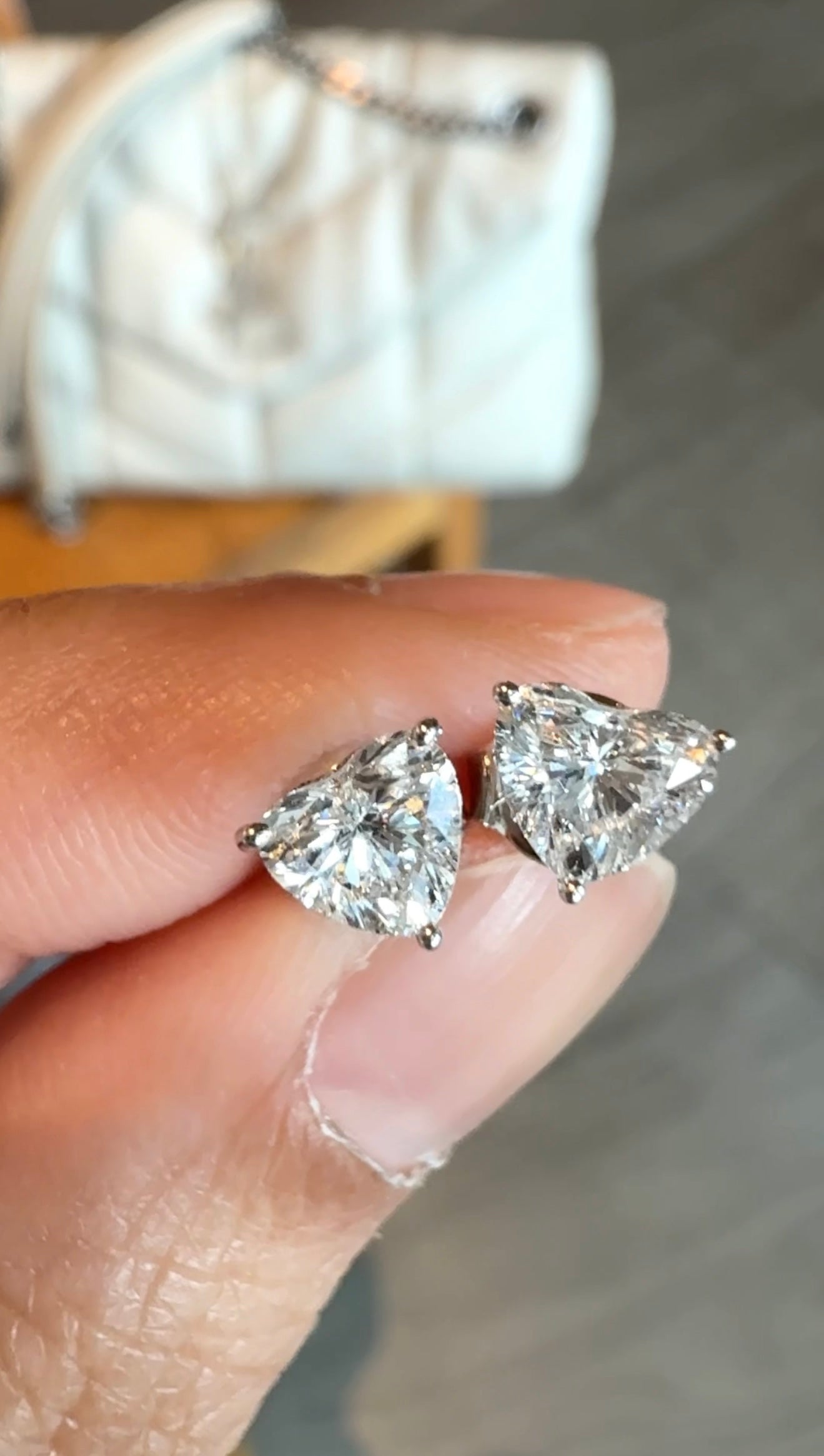 Ashley Diamond Heart Earrings