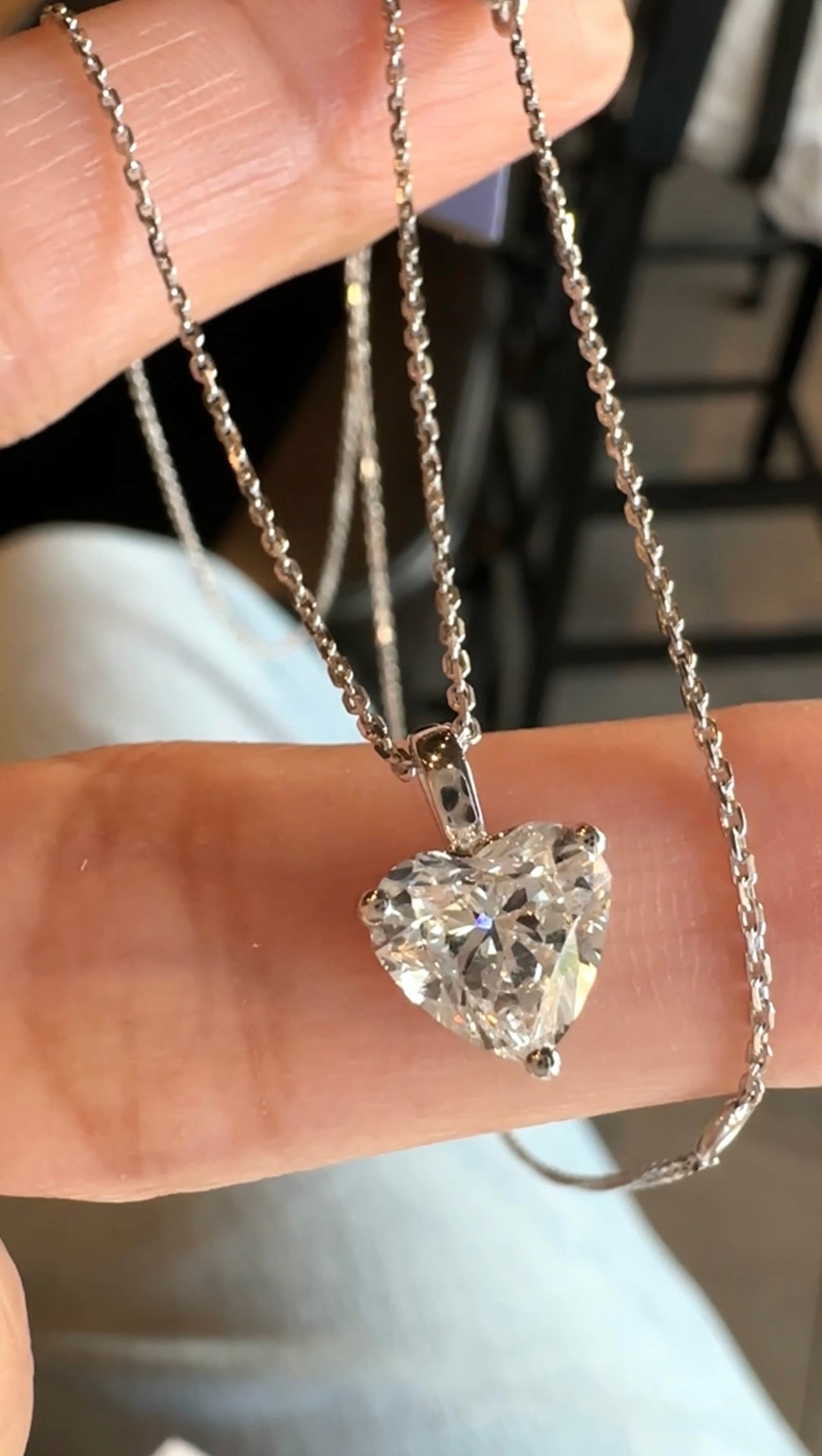Kimmy Heart Dia Necklace