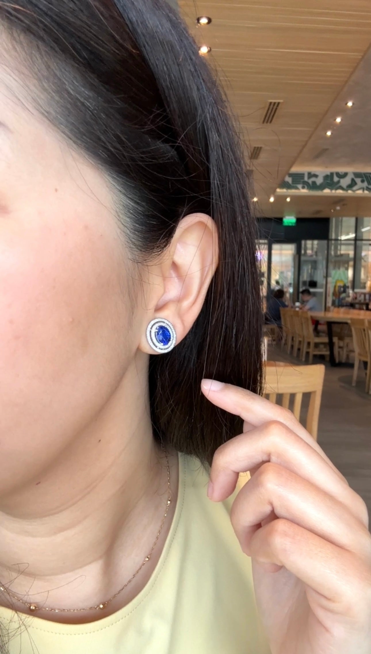 MIRANDA Blue Sapphire Earrings
