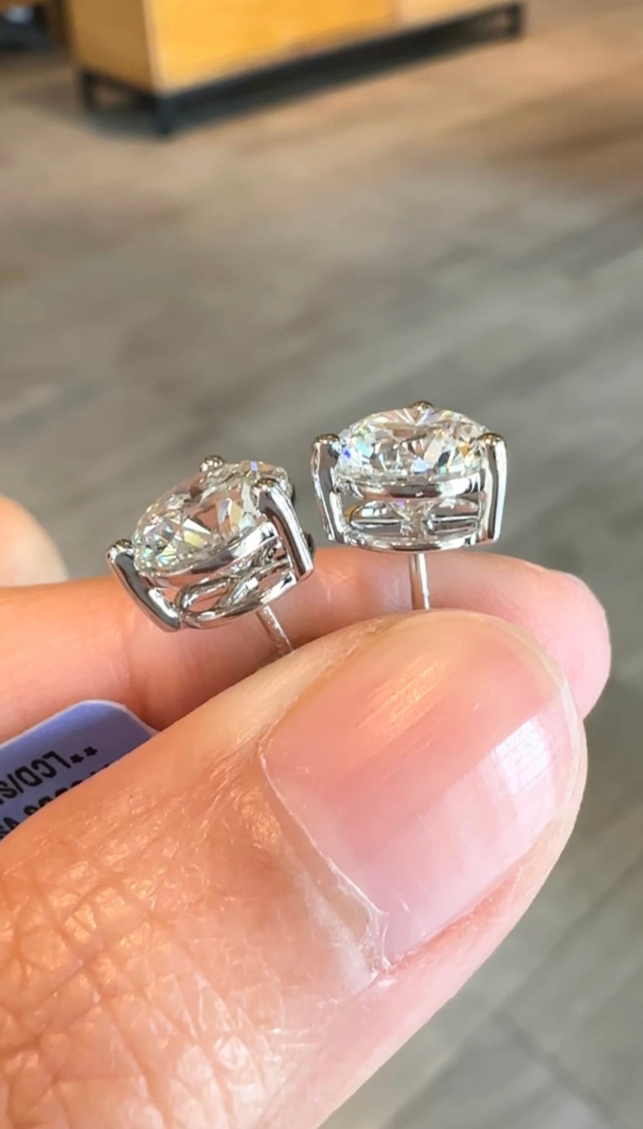 Nina 2-Carat Round Stud Earrings