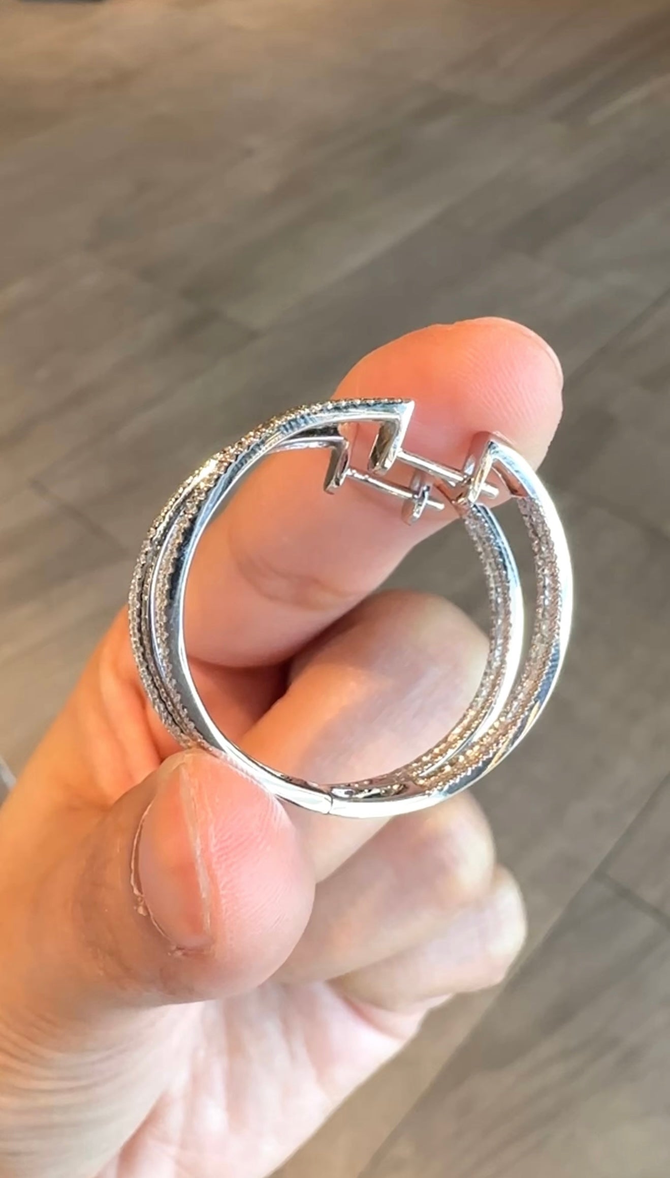 Mia In & Out Diamond Hoops