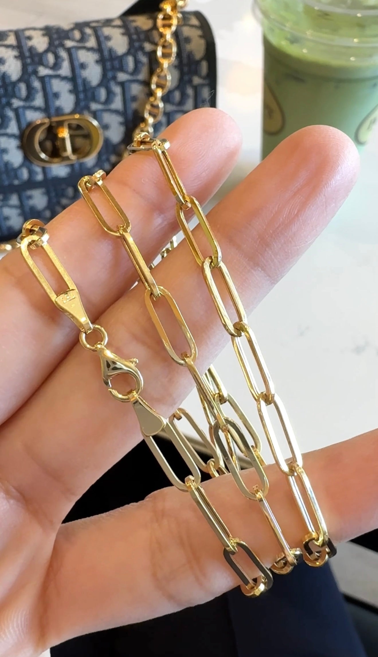 Zuri Paper Clip Necklace