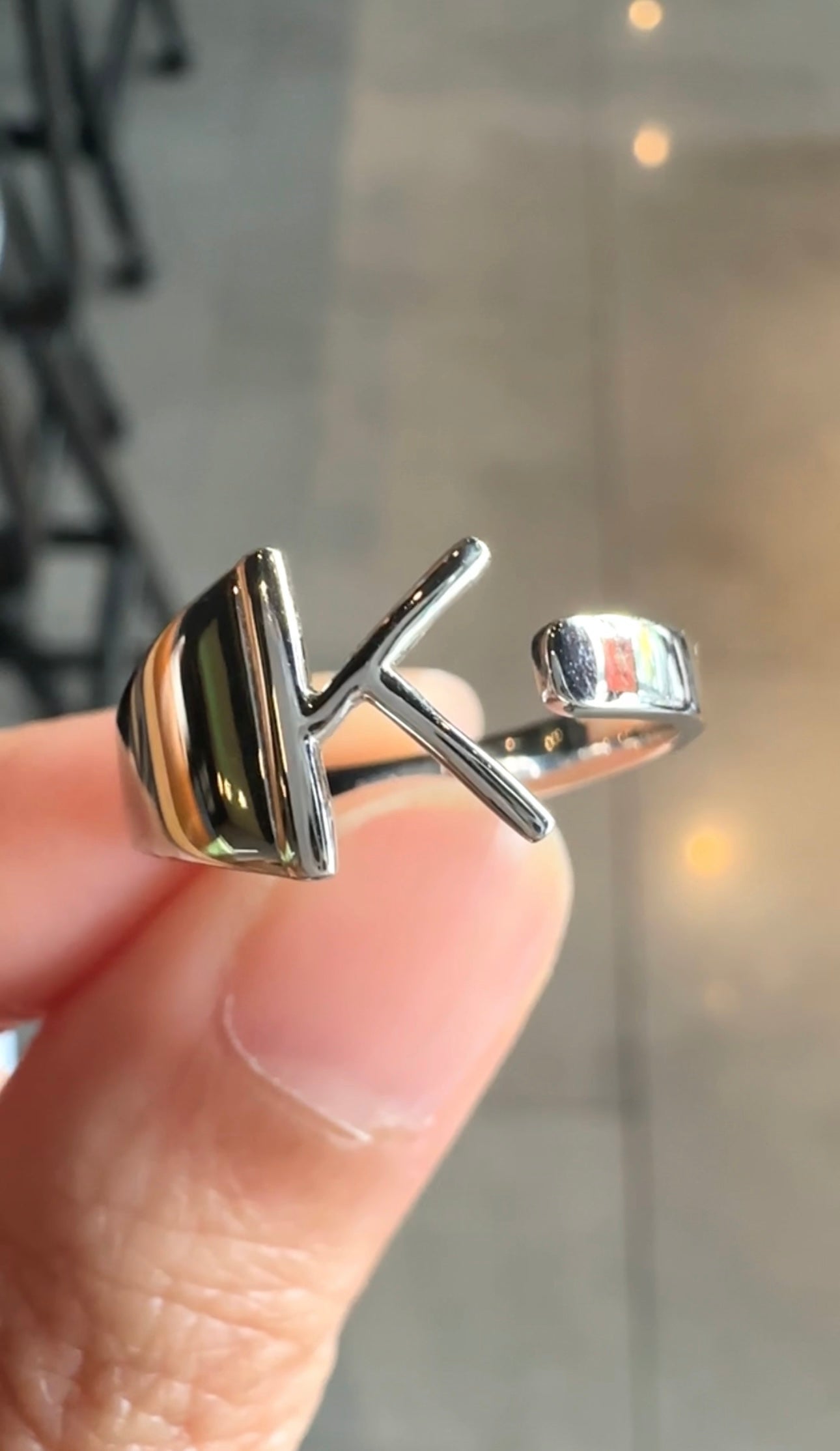 Letter K Ring Piper