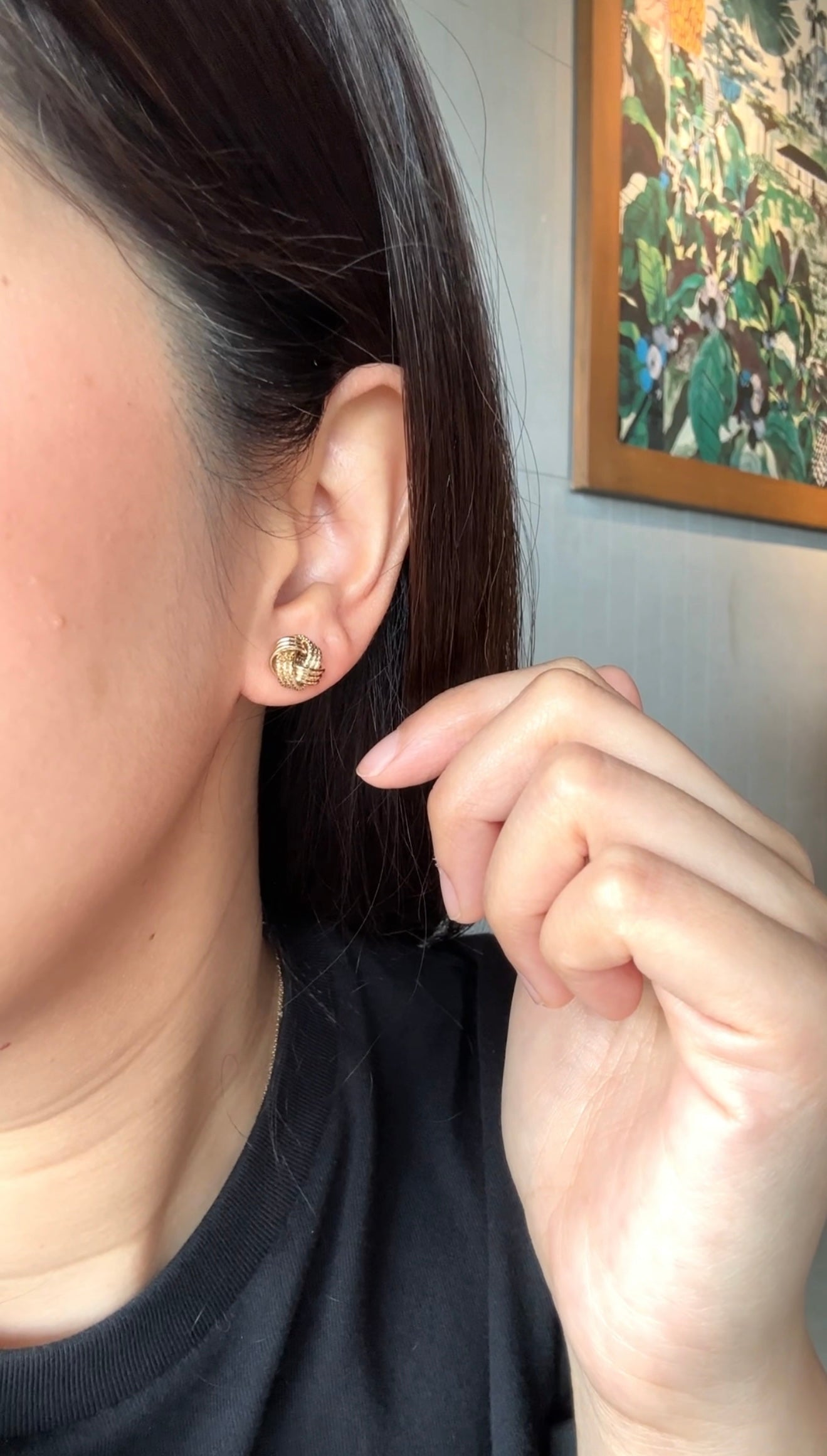 Knot Gold Earrings