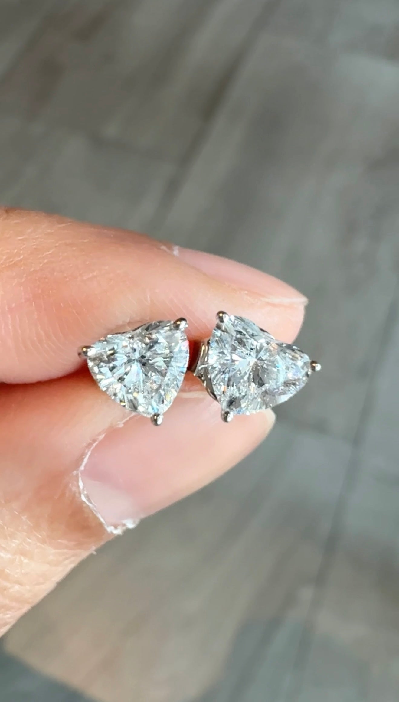 Ashley Diamond Heart Earrings