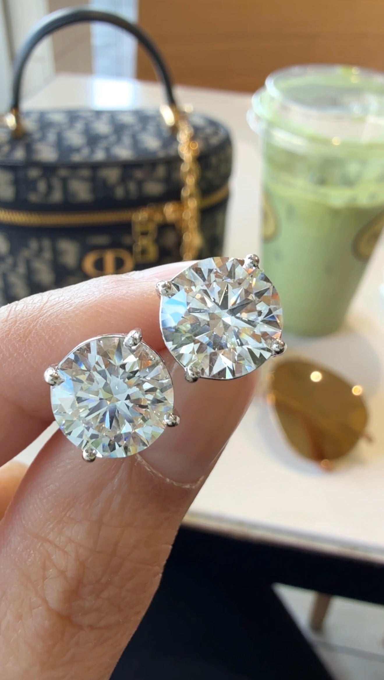 Dana 3-Carat Diamond Earrings