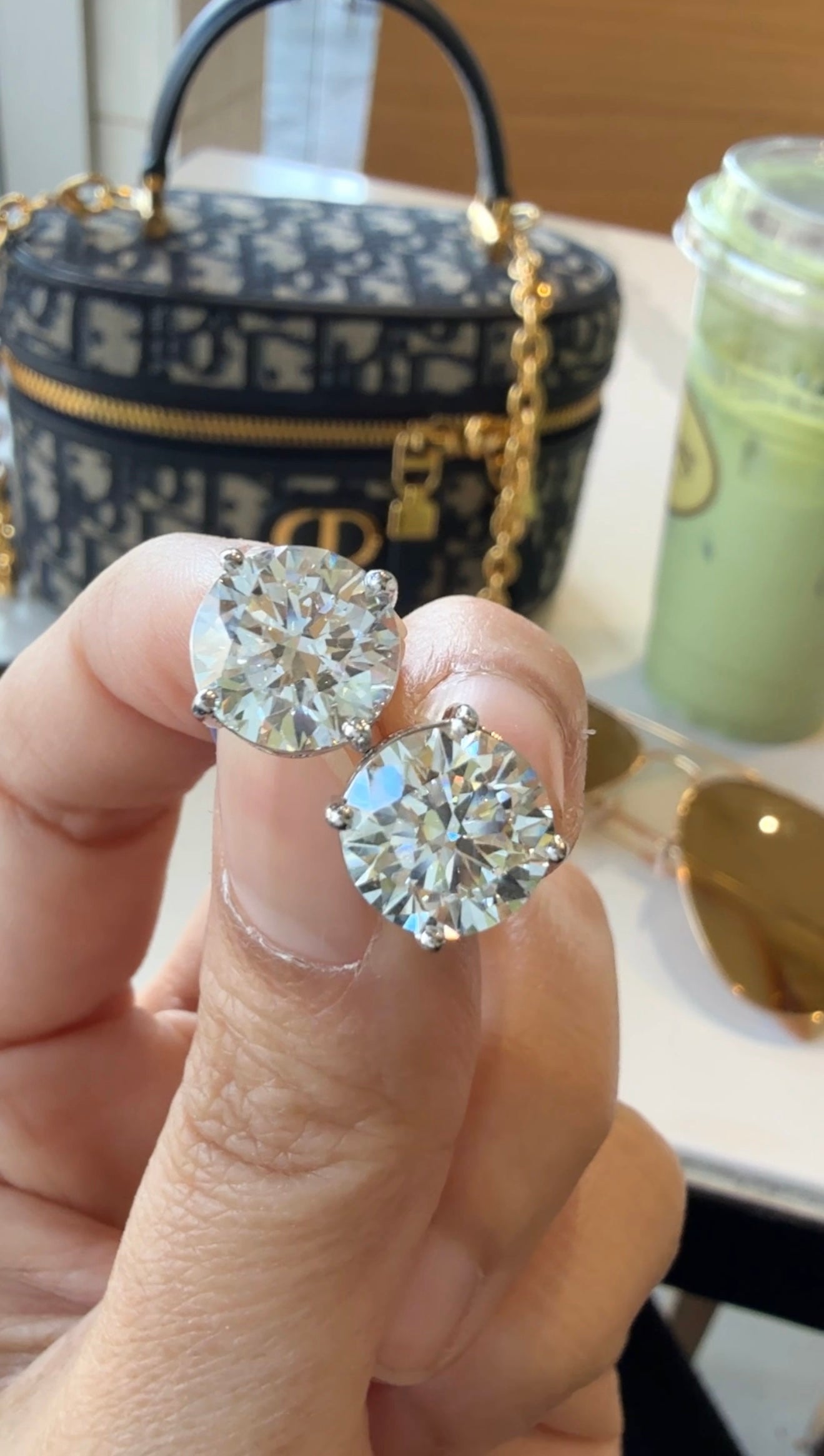 Dana 3-Carat Diamond Earrings