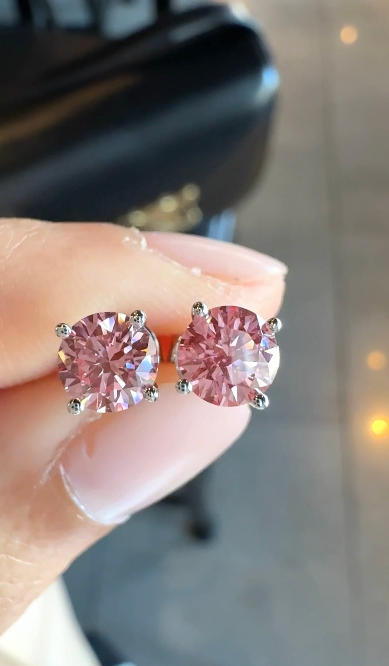Sasa Pink Diamond Earrings