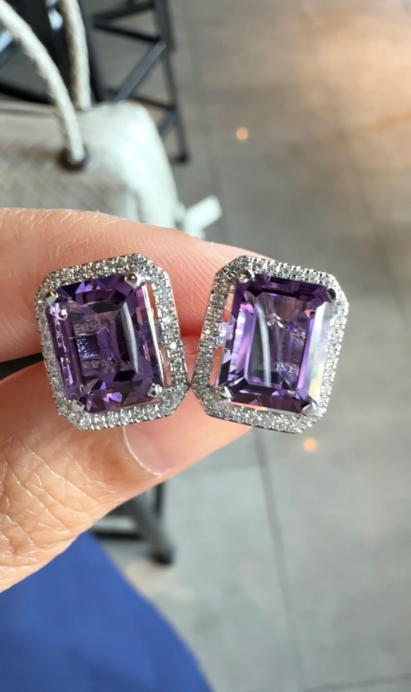 Thea Amethyst Earrings