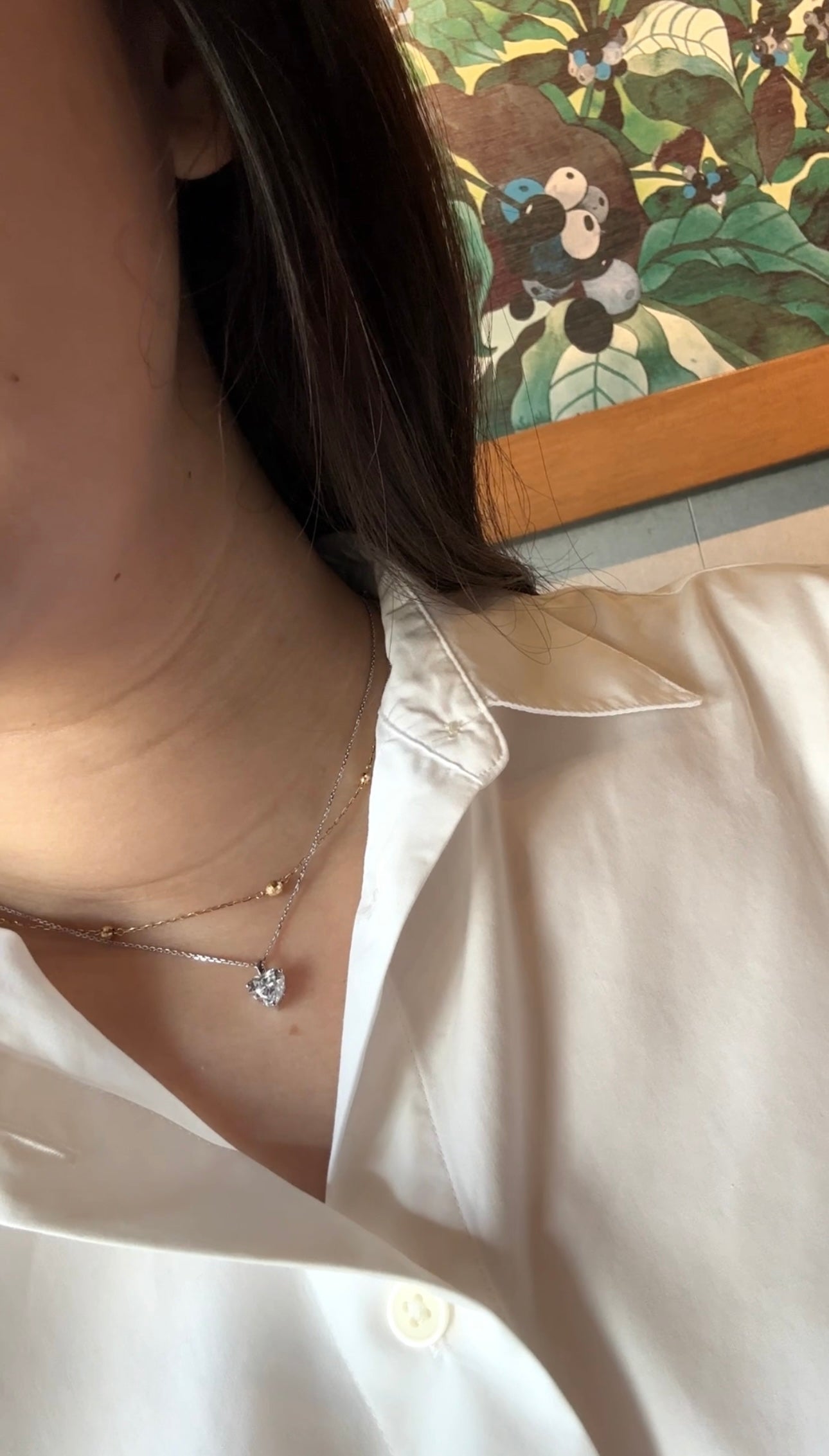 Kimmy Heart Dia Necklace