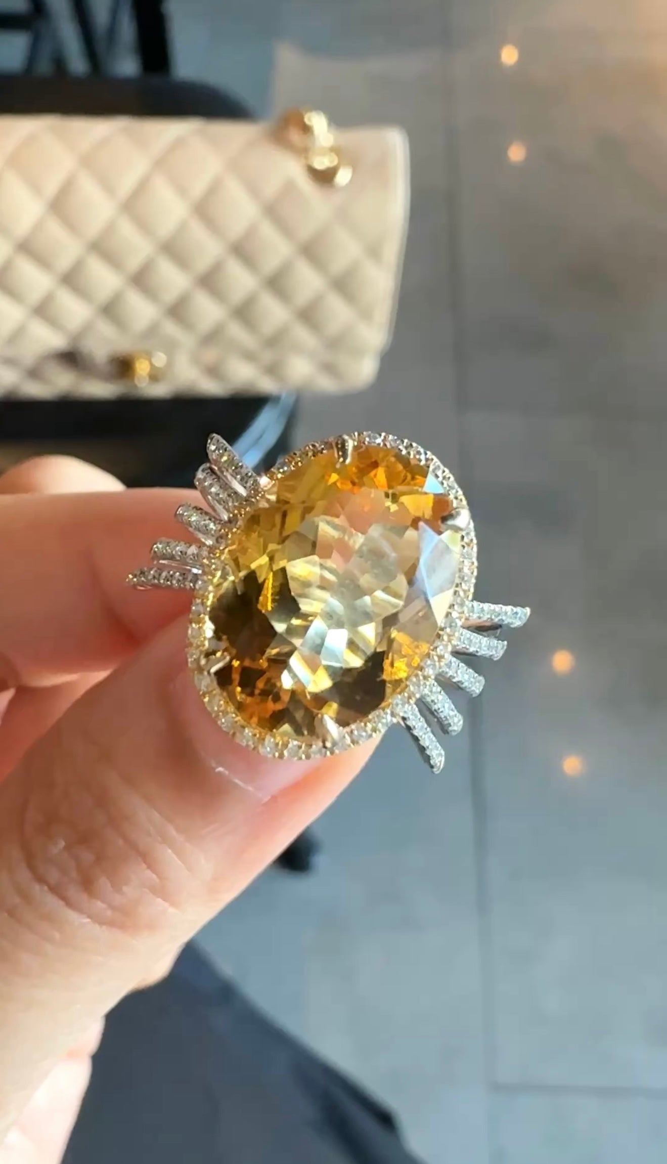 Sol Citrine Cocktail Ring