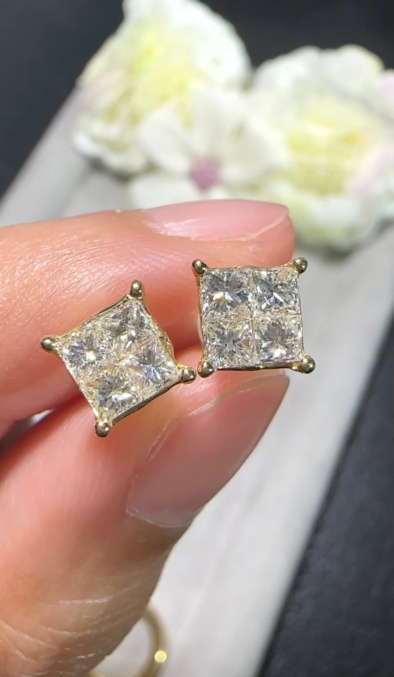 LEIA Princess Cut Earrings