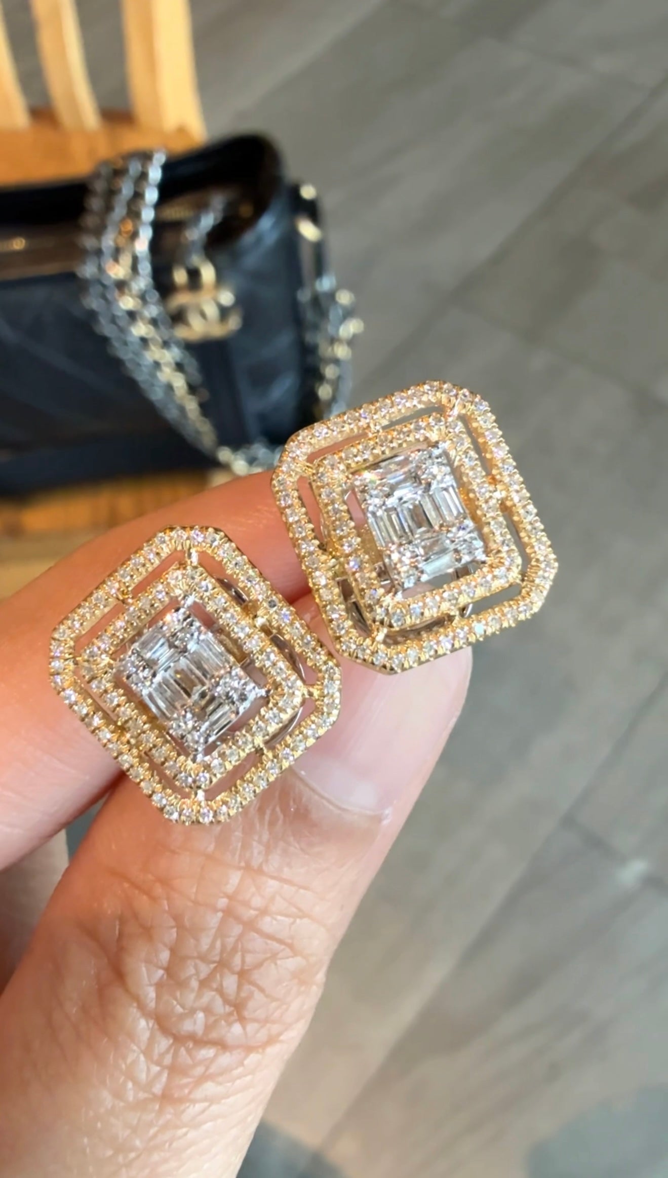 Ezra Diamond Earrings