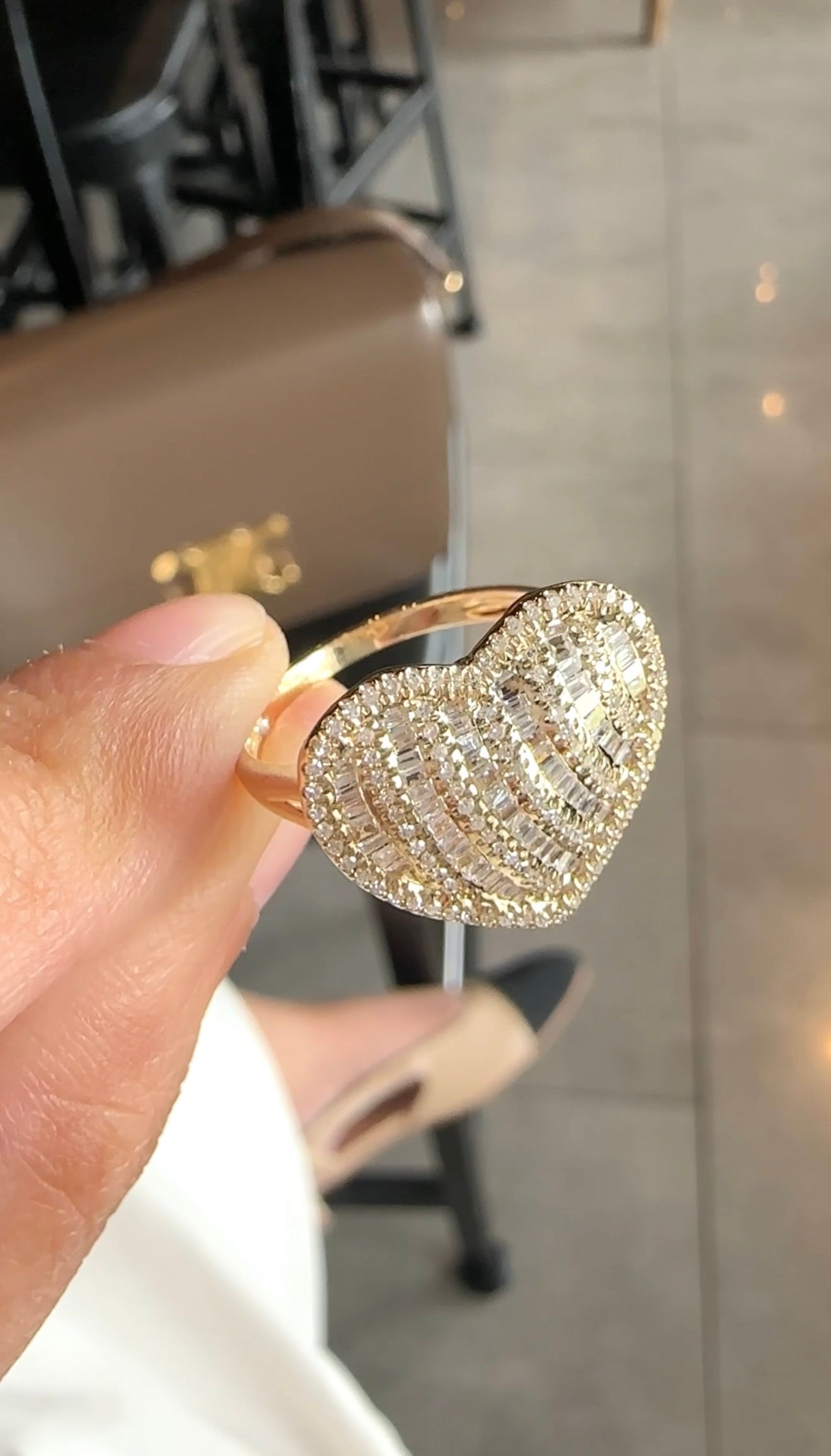 Bela Diamond Heart Ring