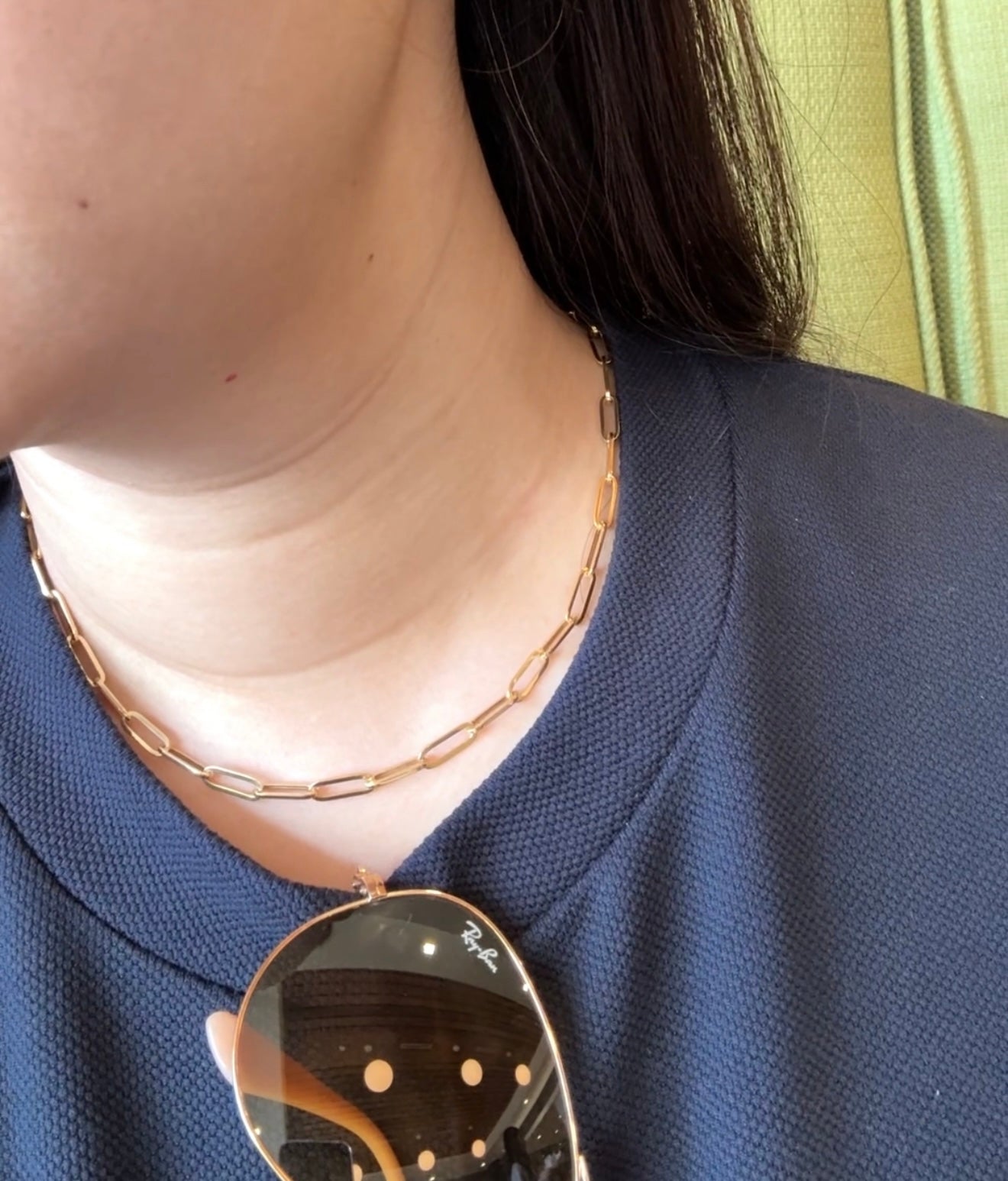Zuri Paper Clip Necklace