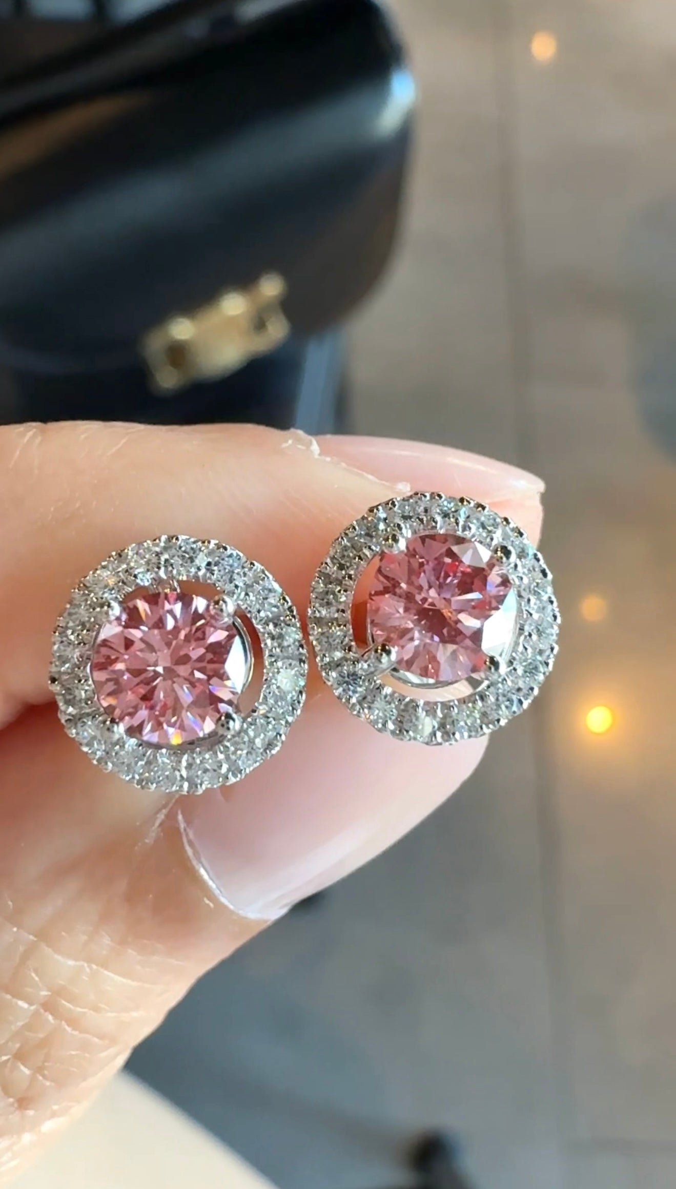 Sasa Pink Diamond Earrings