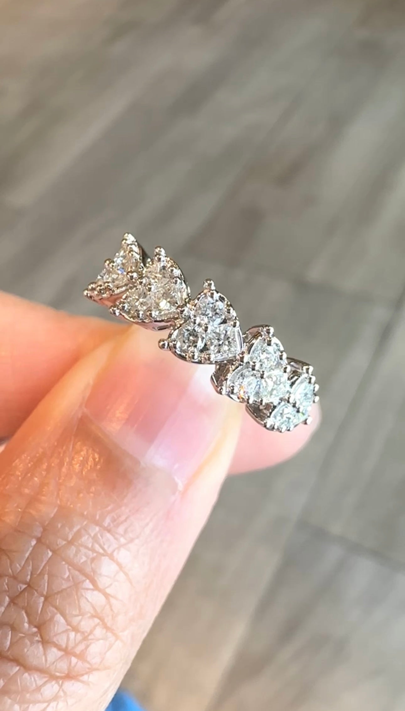 KALILA Heart Half Eternity Ring