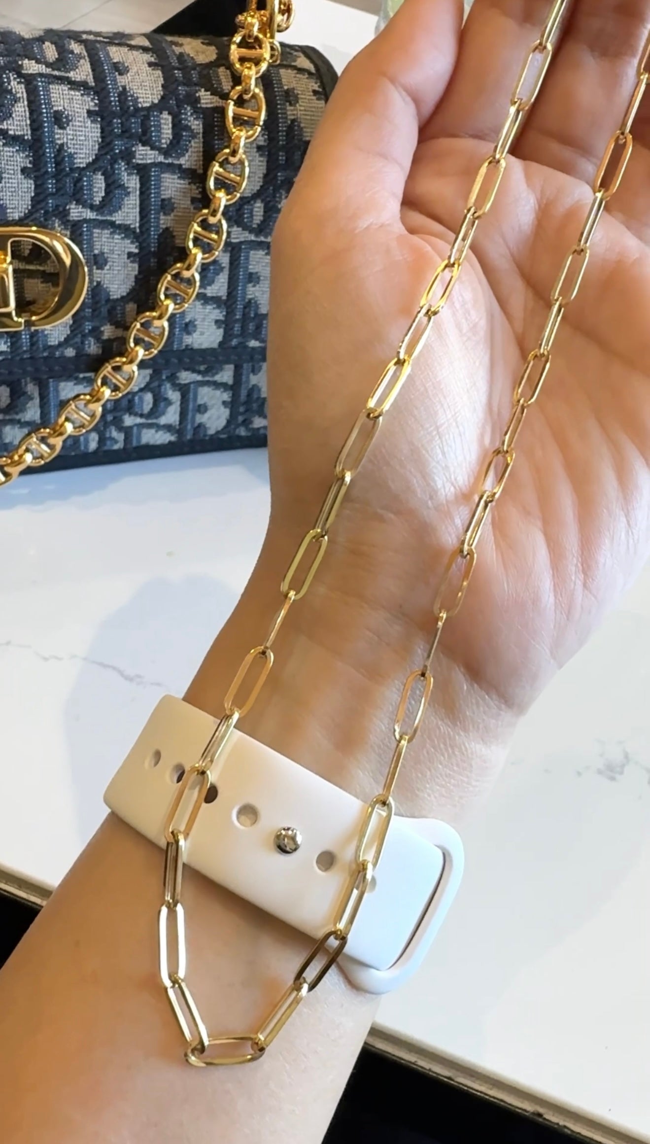 Zuri Paper Clip Necklace
