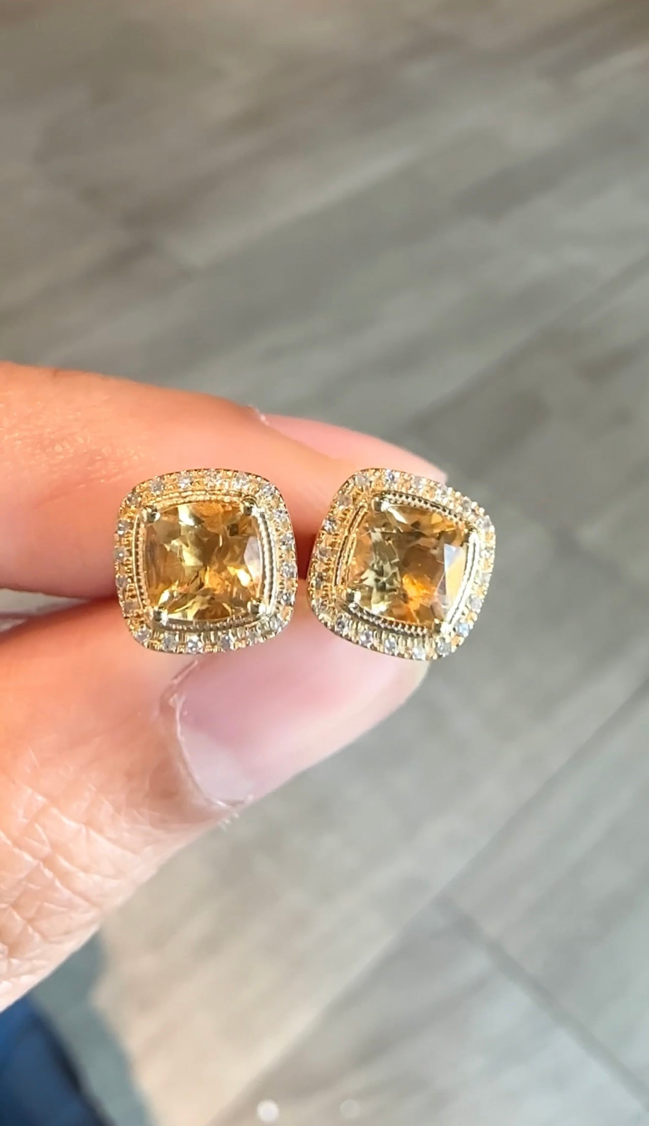 Carol Citrine Earrings