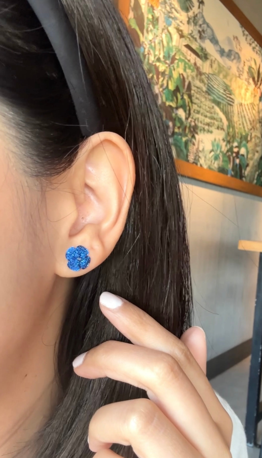 Blaire Blue Sapphire Earrings