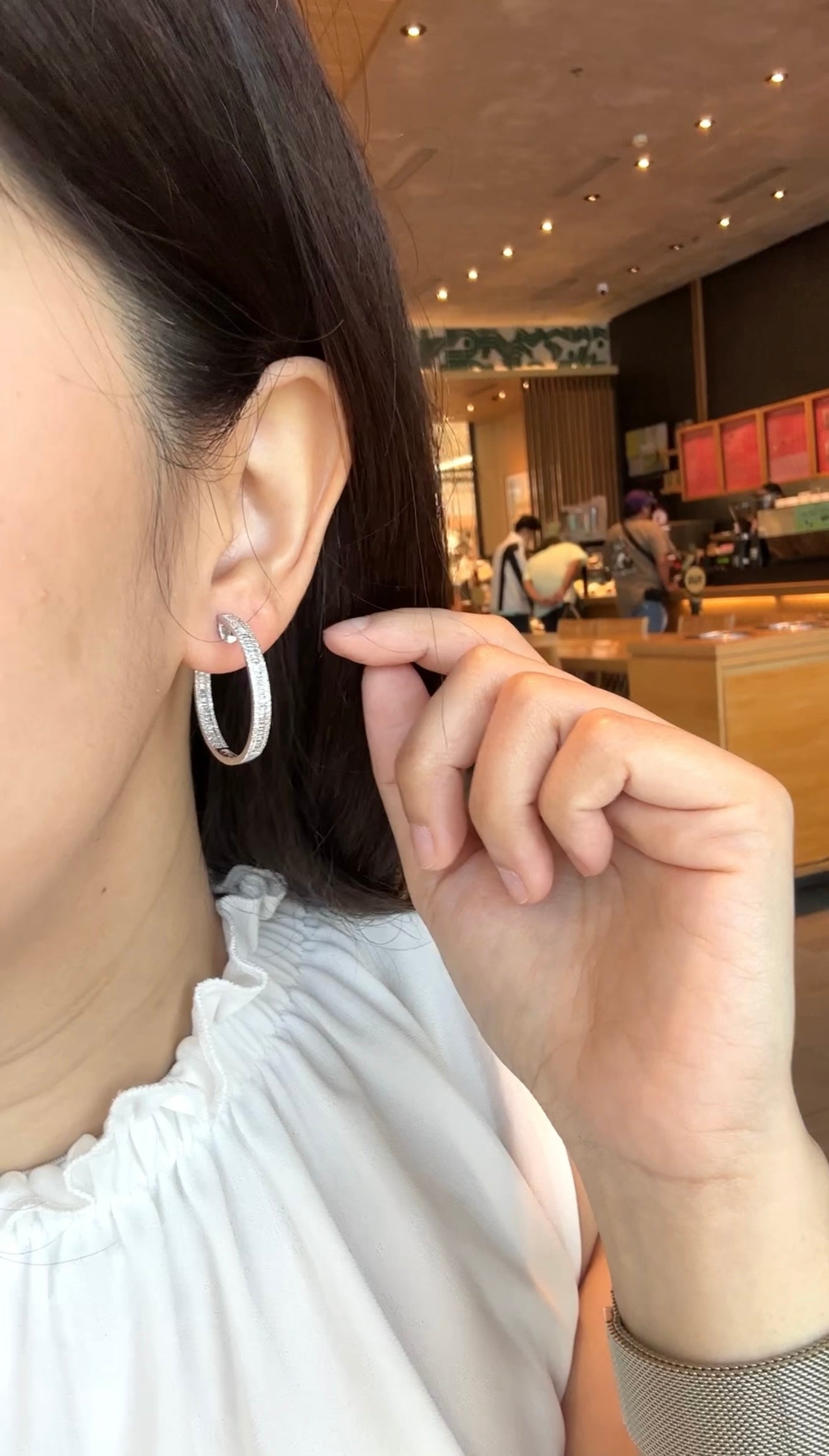 Mia In & Out Diamond Hoops