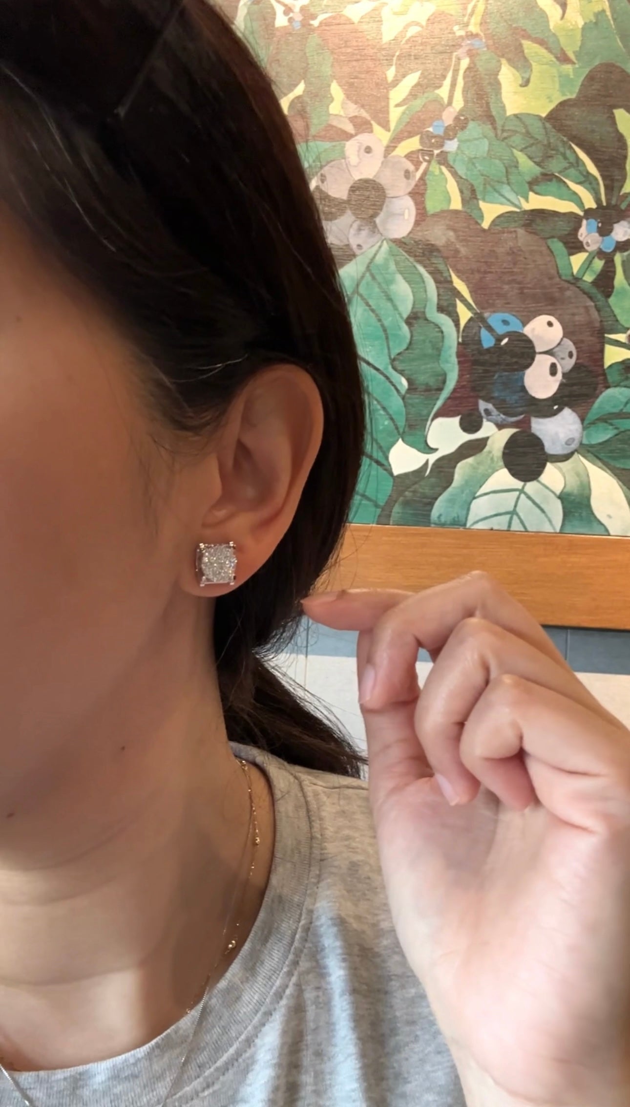 CASSIA Round Diamond Earring