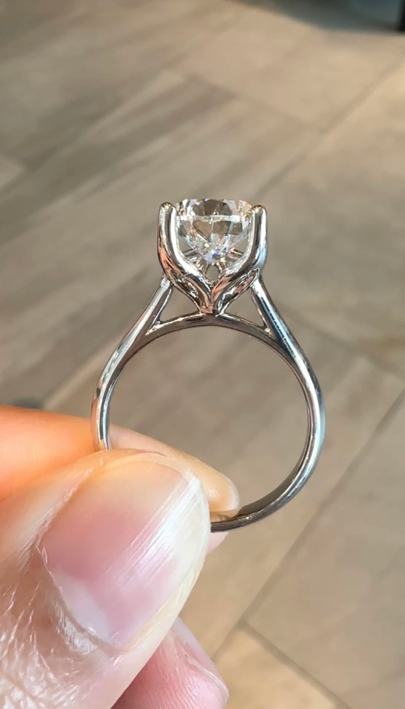 3ct Pear Ring