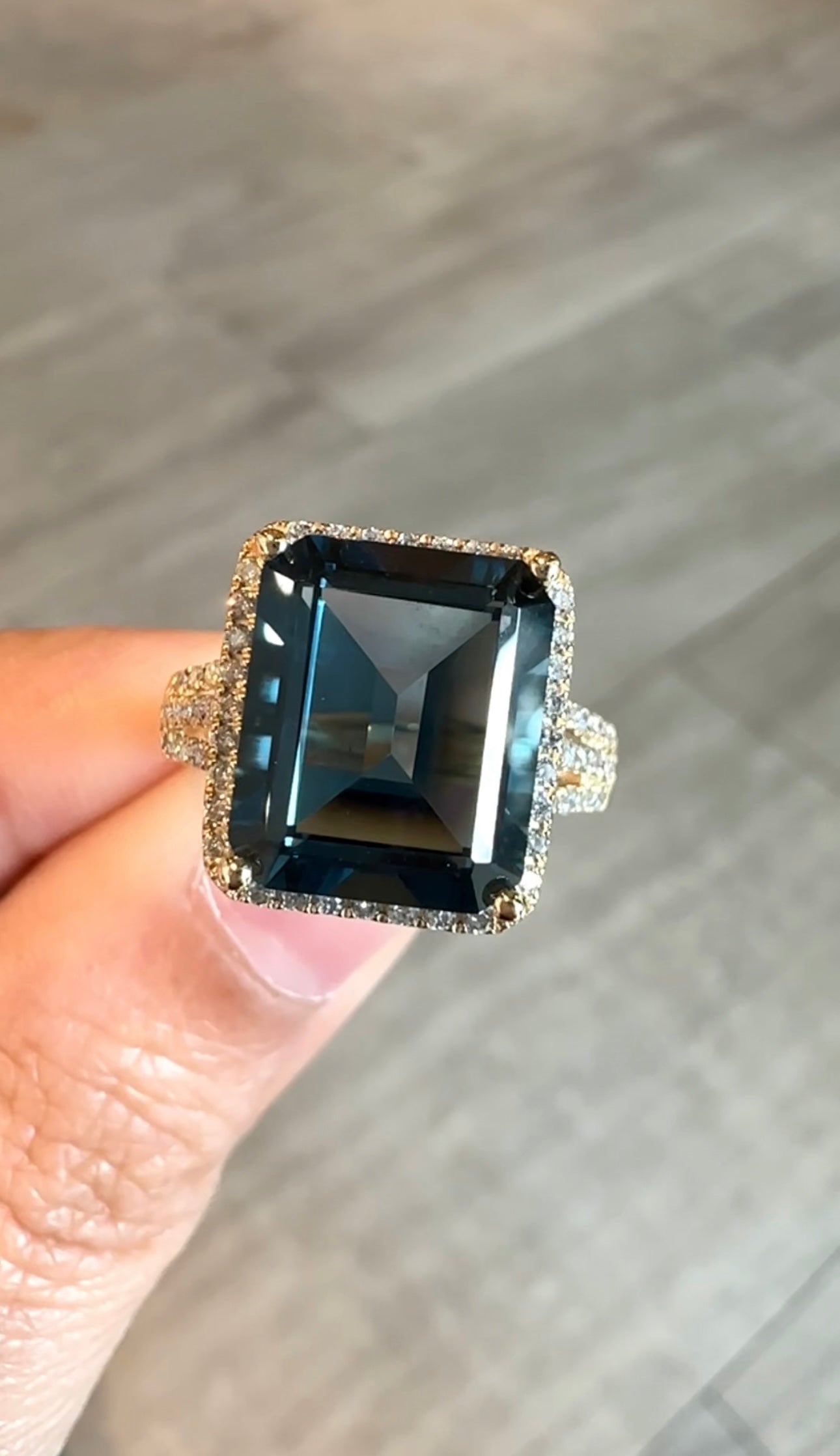 London Blue Topaz Ring