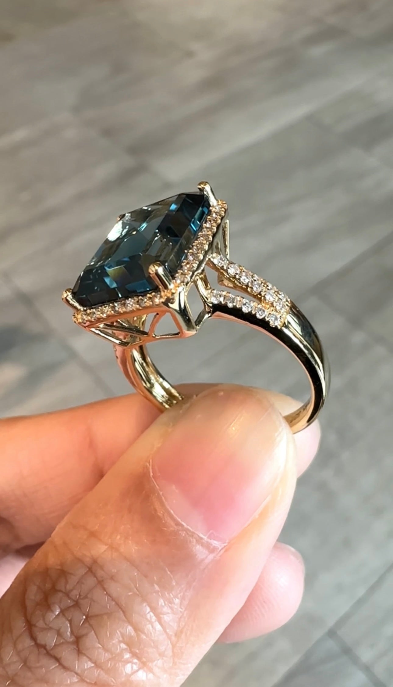 London Blue Topaz Ring