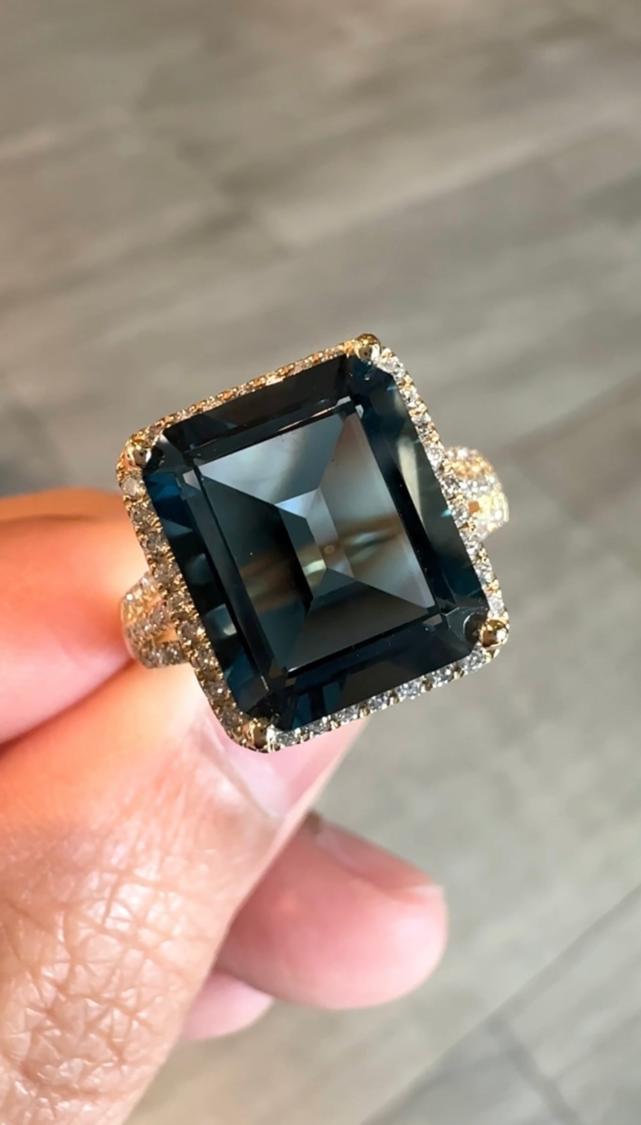 London Blue Topaz Ring